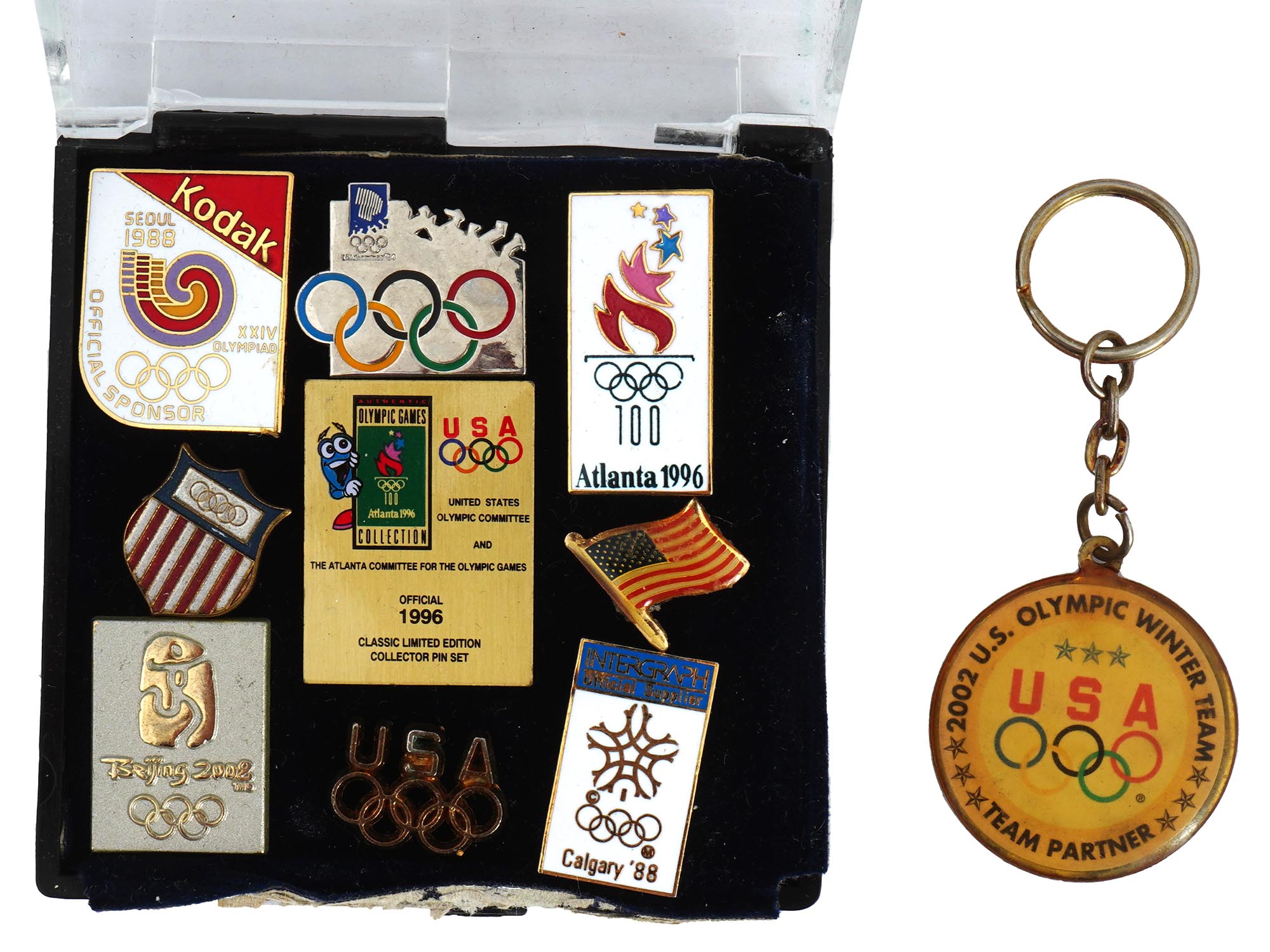 A COLLECTION OF USA OLYMPIC TEAM PINS 1984 TO 2008 PIC-2
