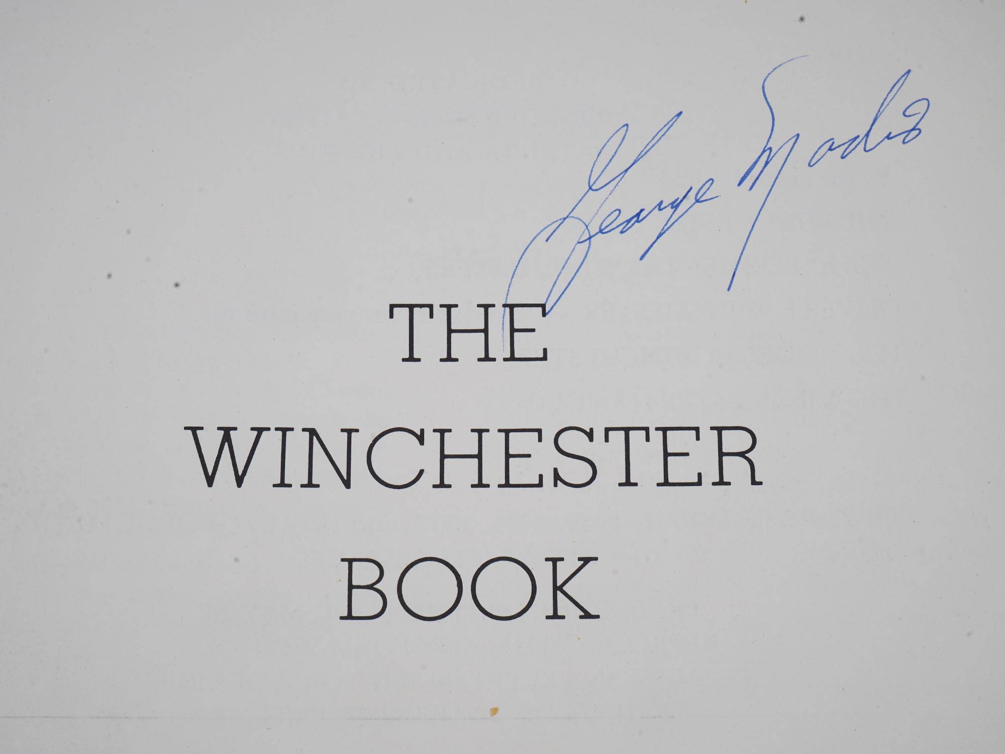 VINTAGE WINCHESTER BOOK BY GEORGE MADIS SIGNED EDITION PIC-10