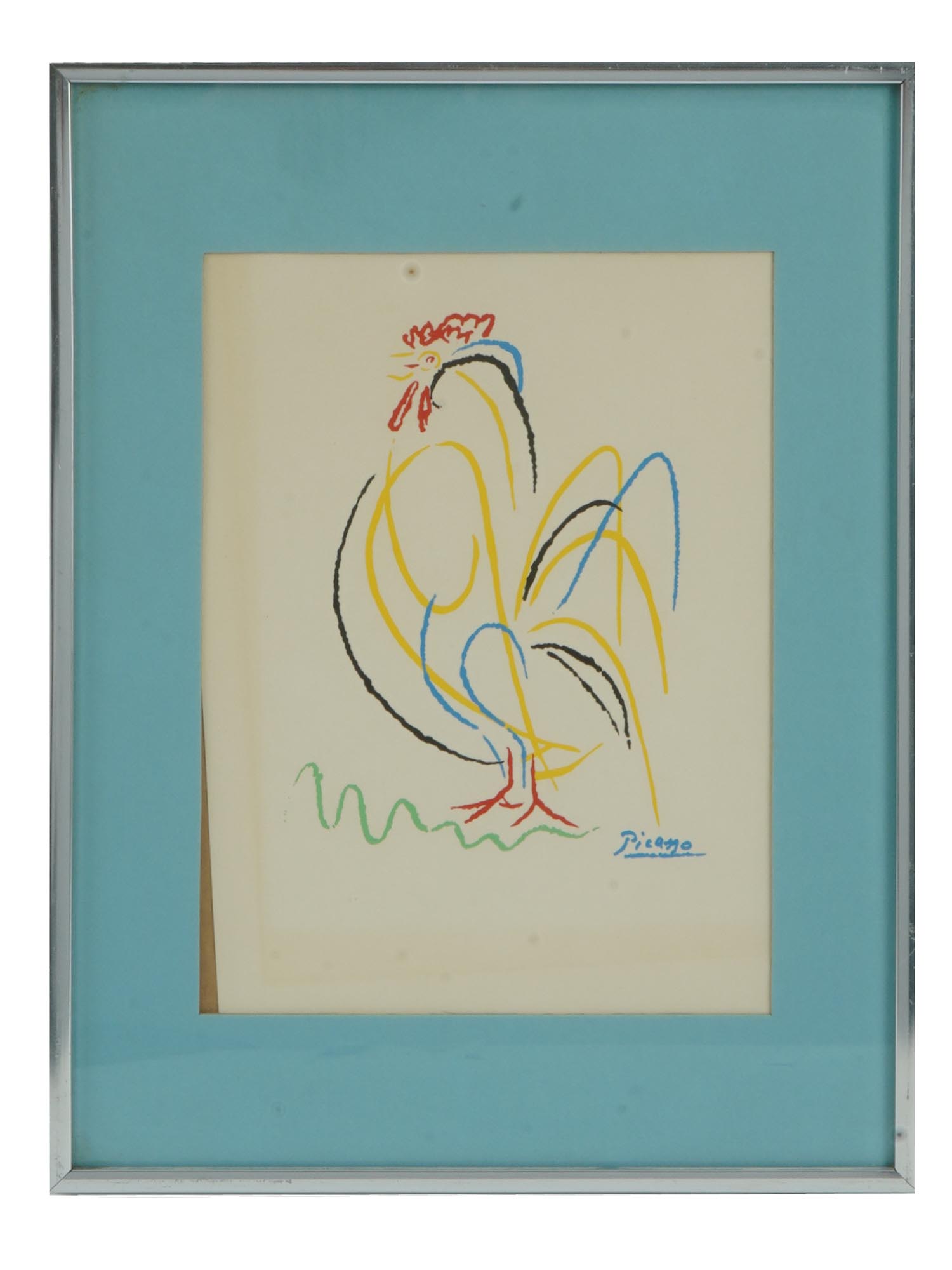 SPANISH AFTER PABLO PICASSO LITHOGRAPH ROOSTER PIC-0