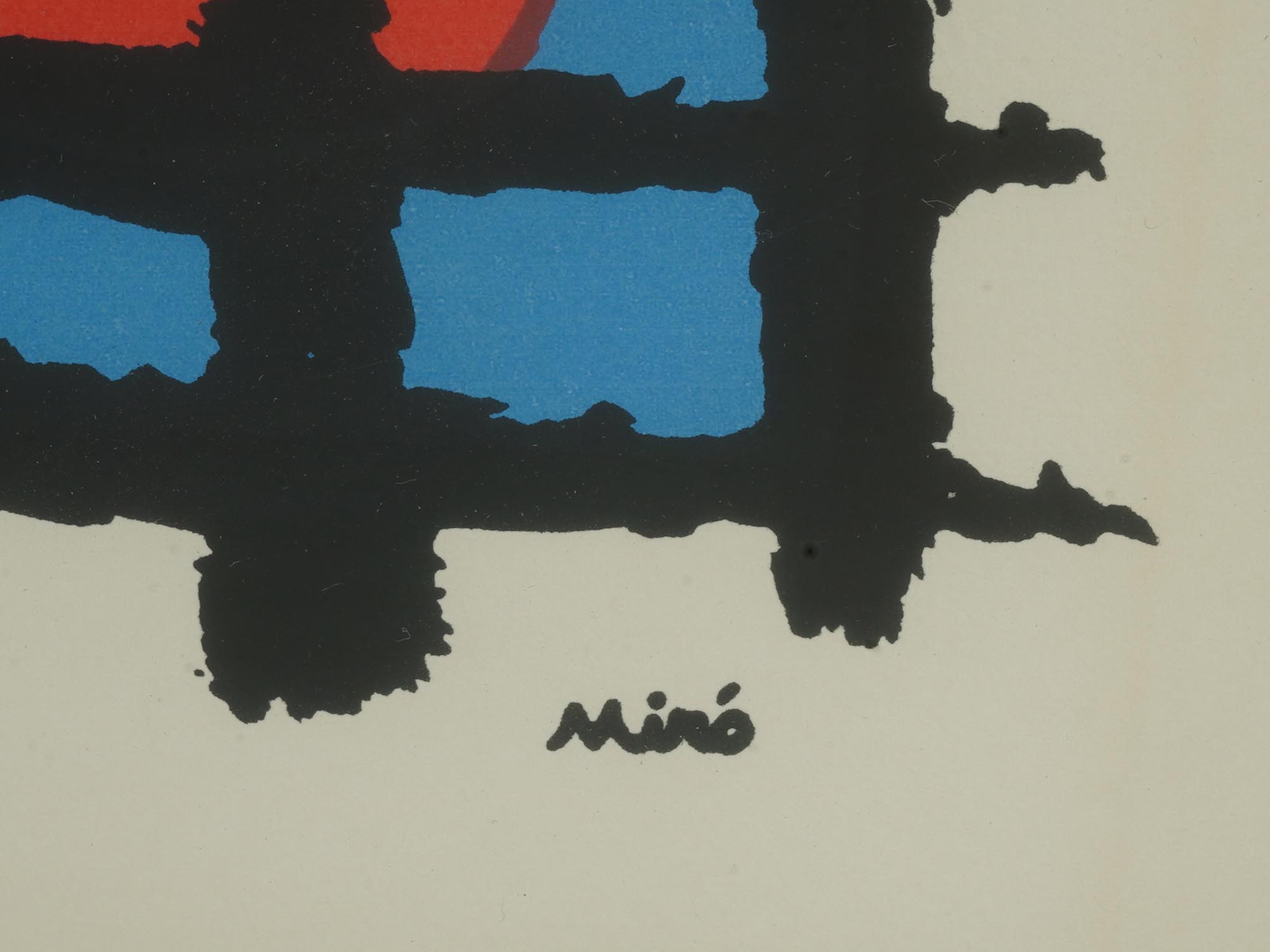 COLOR LITHOGRAPH ON PAPER ATTRIBUTED TO JOAN MIRO PIC-2