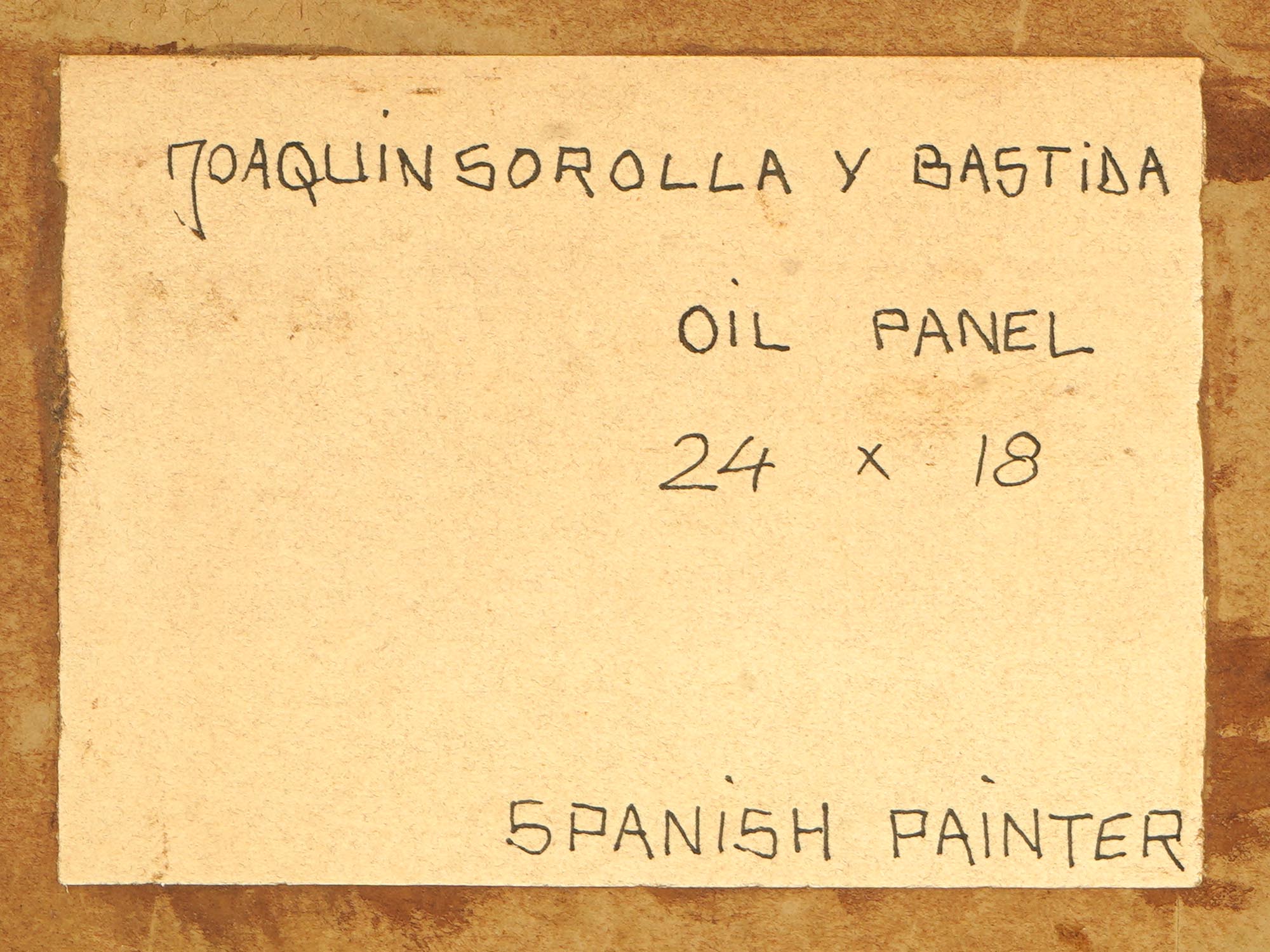 ATTRIBUTED TO JOAQUIN SOROLLA Y BASTIDA OIL PAINTING PIC-4