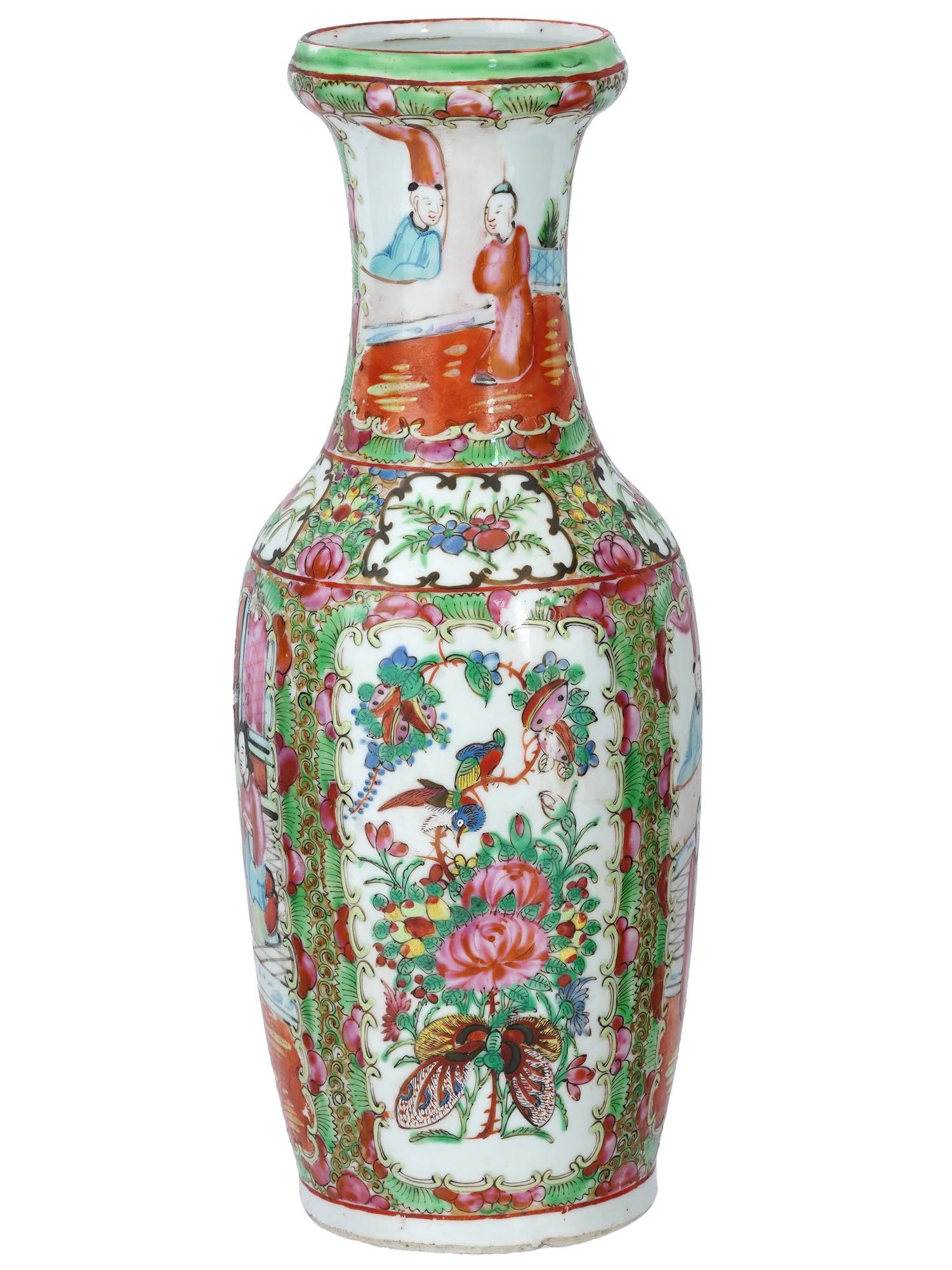 CHINESE REPUBLIC ERA FAMILLE ROSE PORCELAIN VASE PIC-0