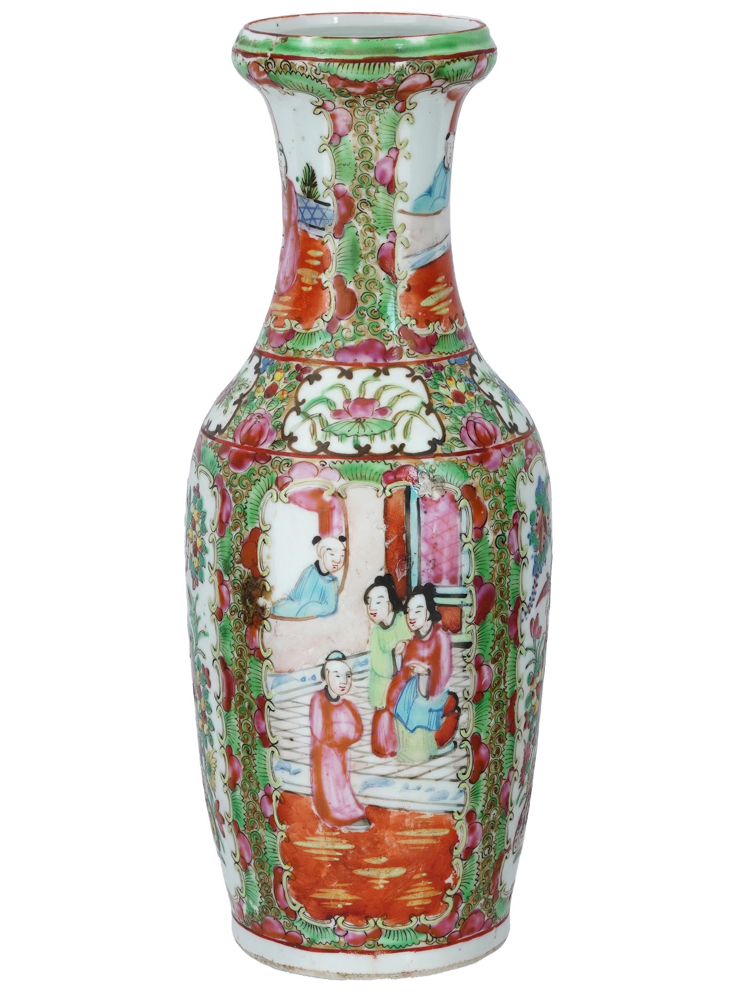 CHINESE REPUBLIC ERA FAMILLE ROSE PORCELAIN VASE PIC-3