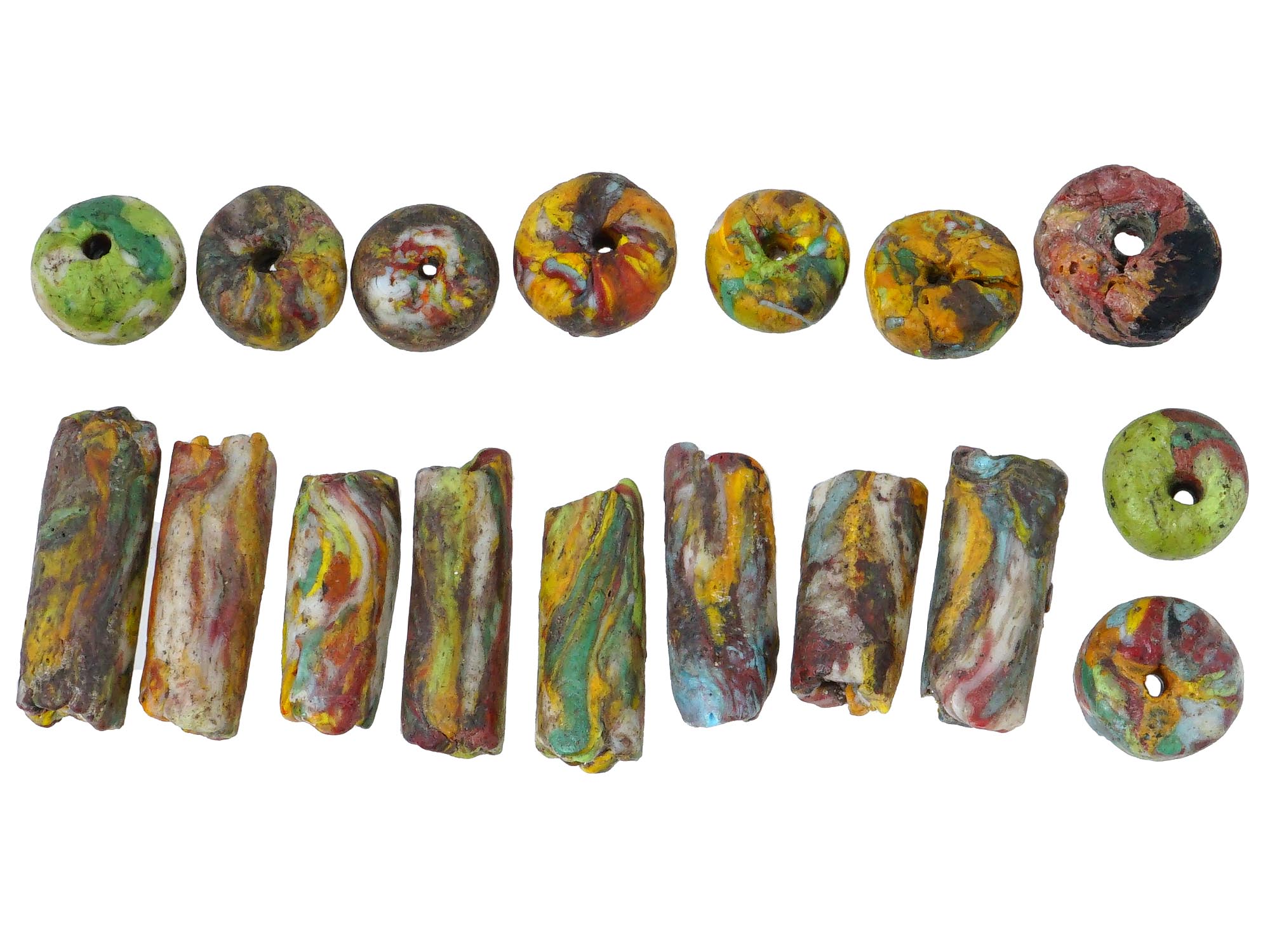 COLLECTION ANCIENT NEAR EASTERN MOSAIC GLASS BEADS PIC-0