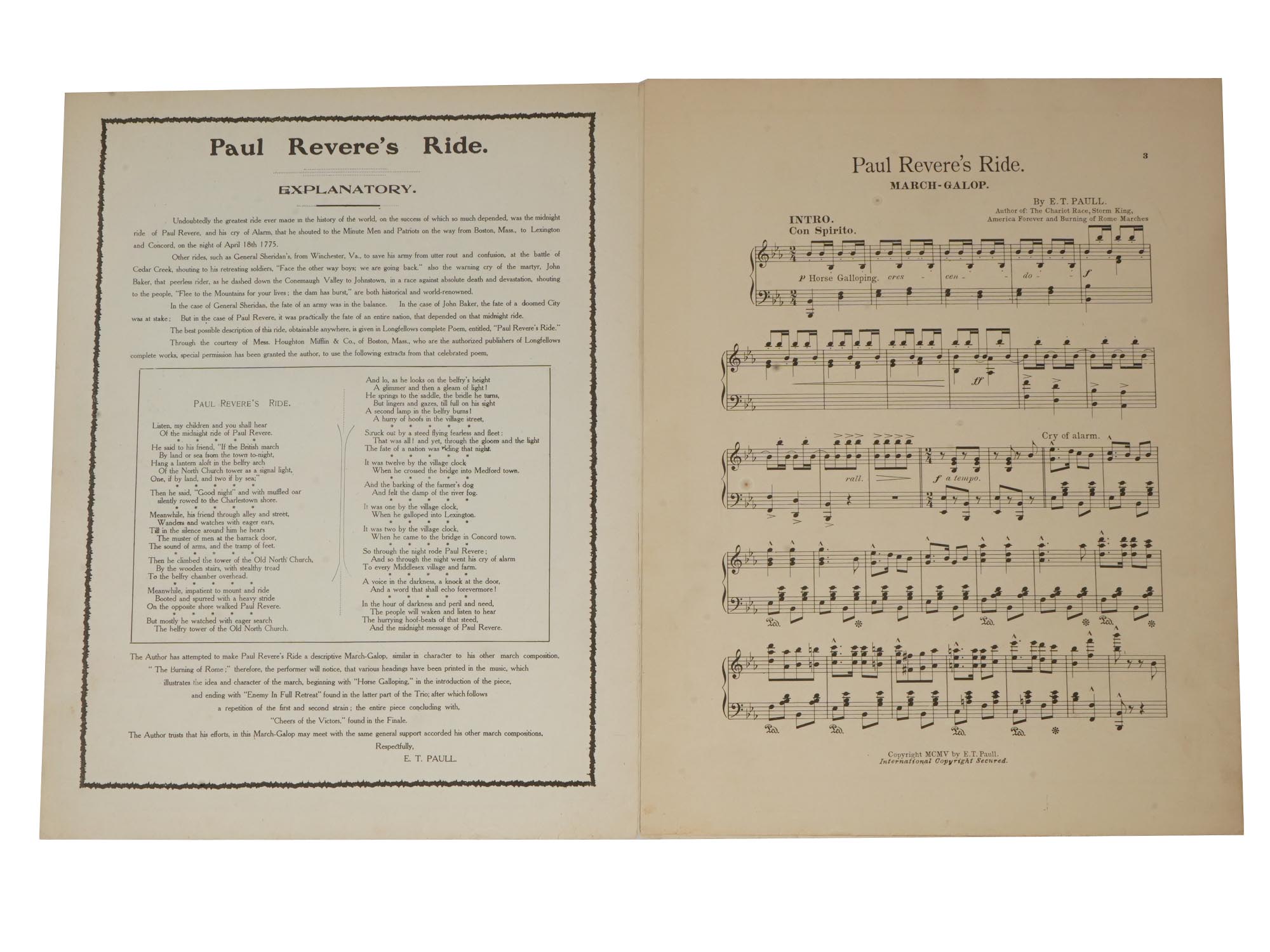 CATALOGUE OF MUSIC COMPOSITIONS SHEET BY E T PAUL PIC-2