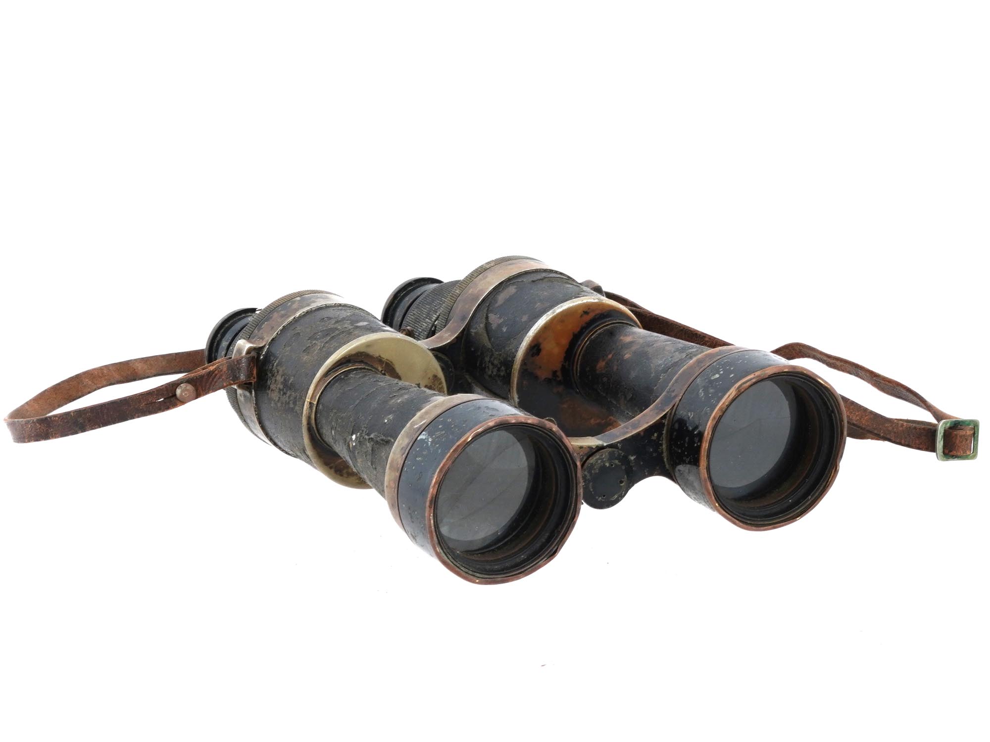 ANTIQUE WWI ERA FRENCH AIR FORCE MILITARY BINOCULARS PIC-0