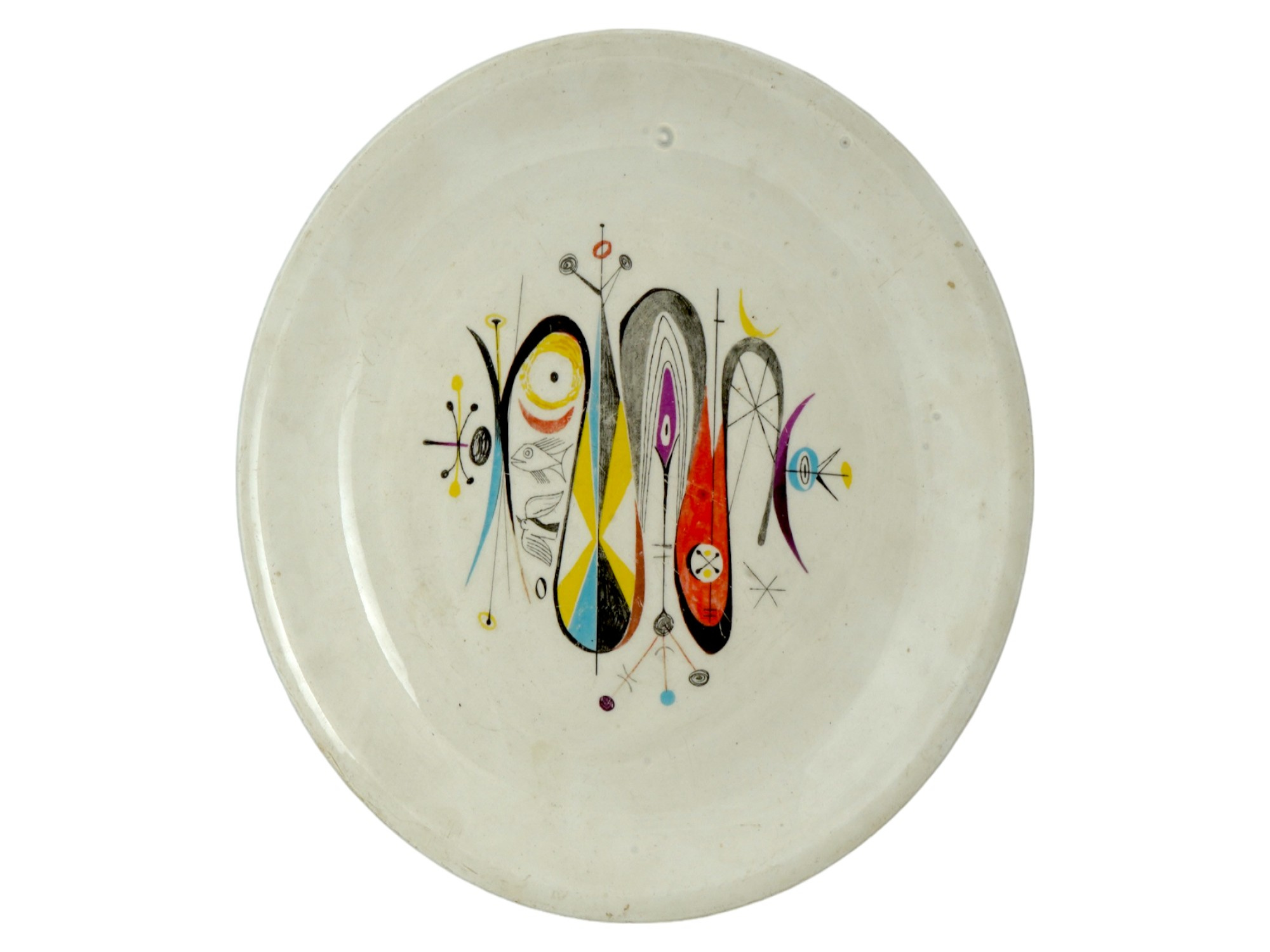 1950S ANTON REFREGIER FOR PADEN CITY POTTERY PLATE PIC-0