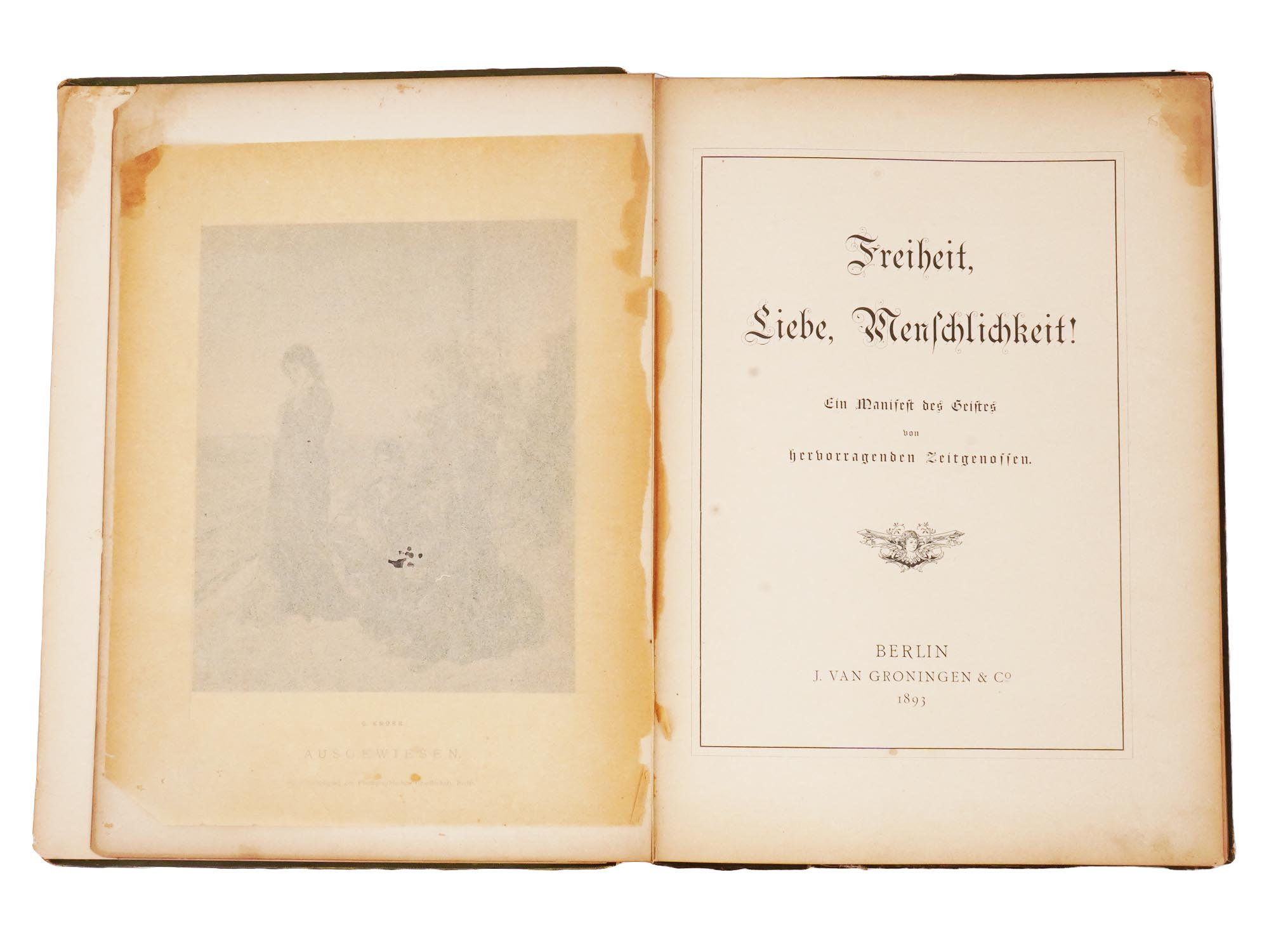 1893 GERMAN POETRY BOOK ABOUT ANTISEMITISM PIC-4