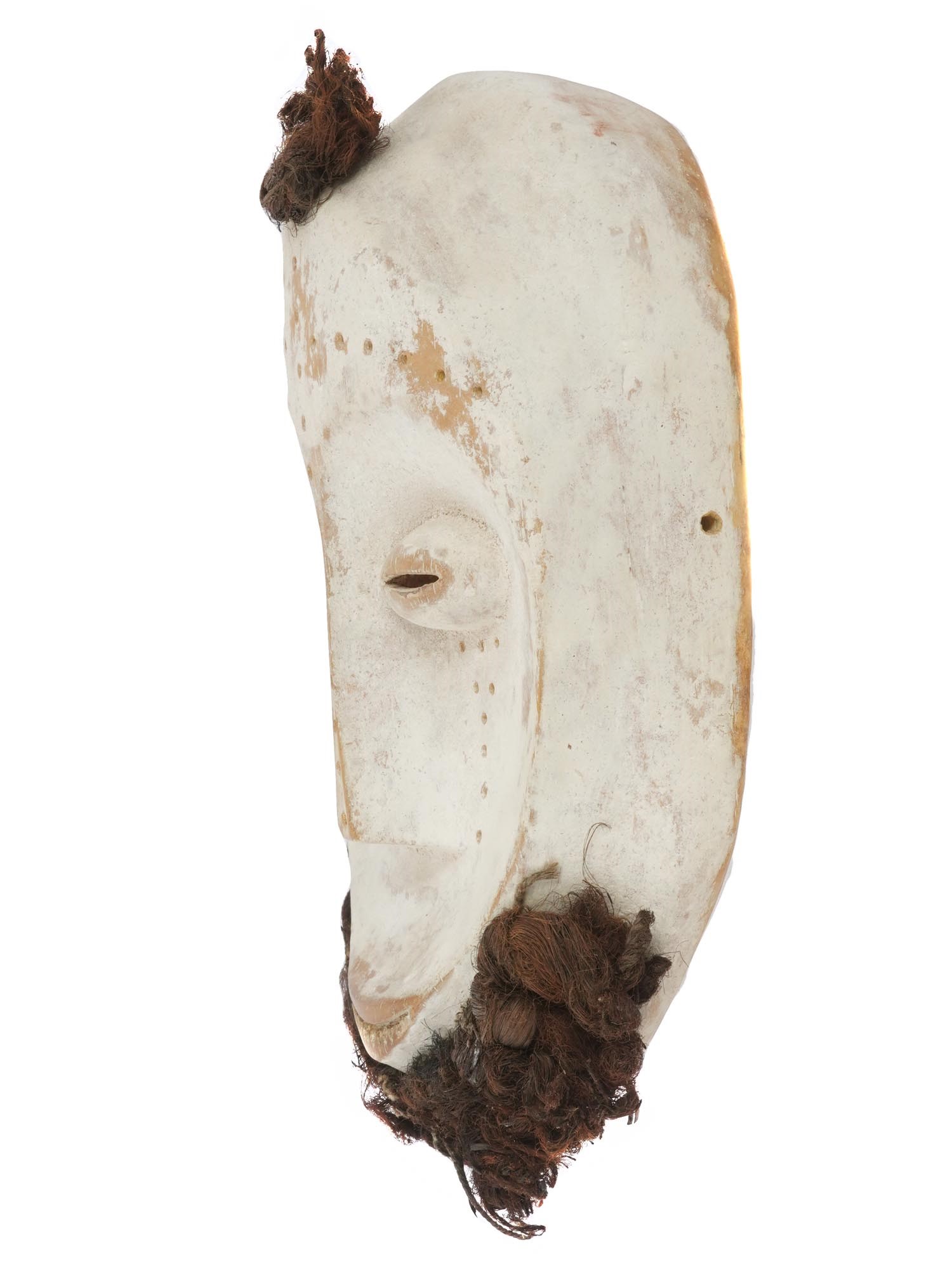 SMALL CENTRAL AFRICAN CONGO LEGA BWAMI WOOD MASK PIC-3