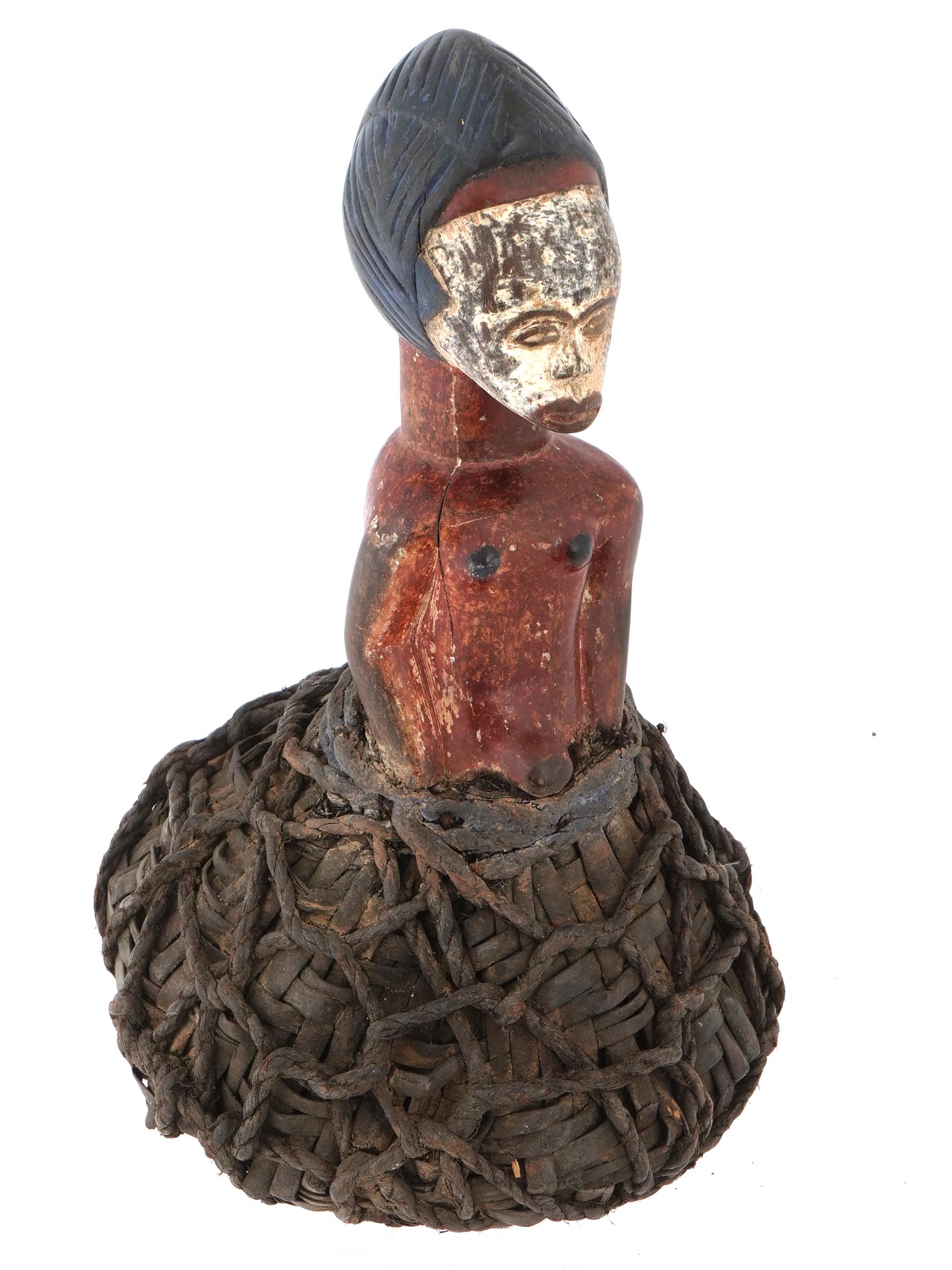 CENTRAL AFRICAN GABON LUMBOH FETISH RELIQUARY FIGURE PIC-0