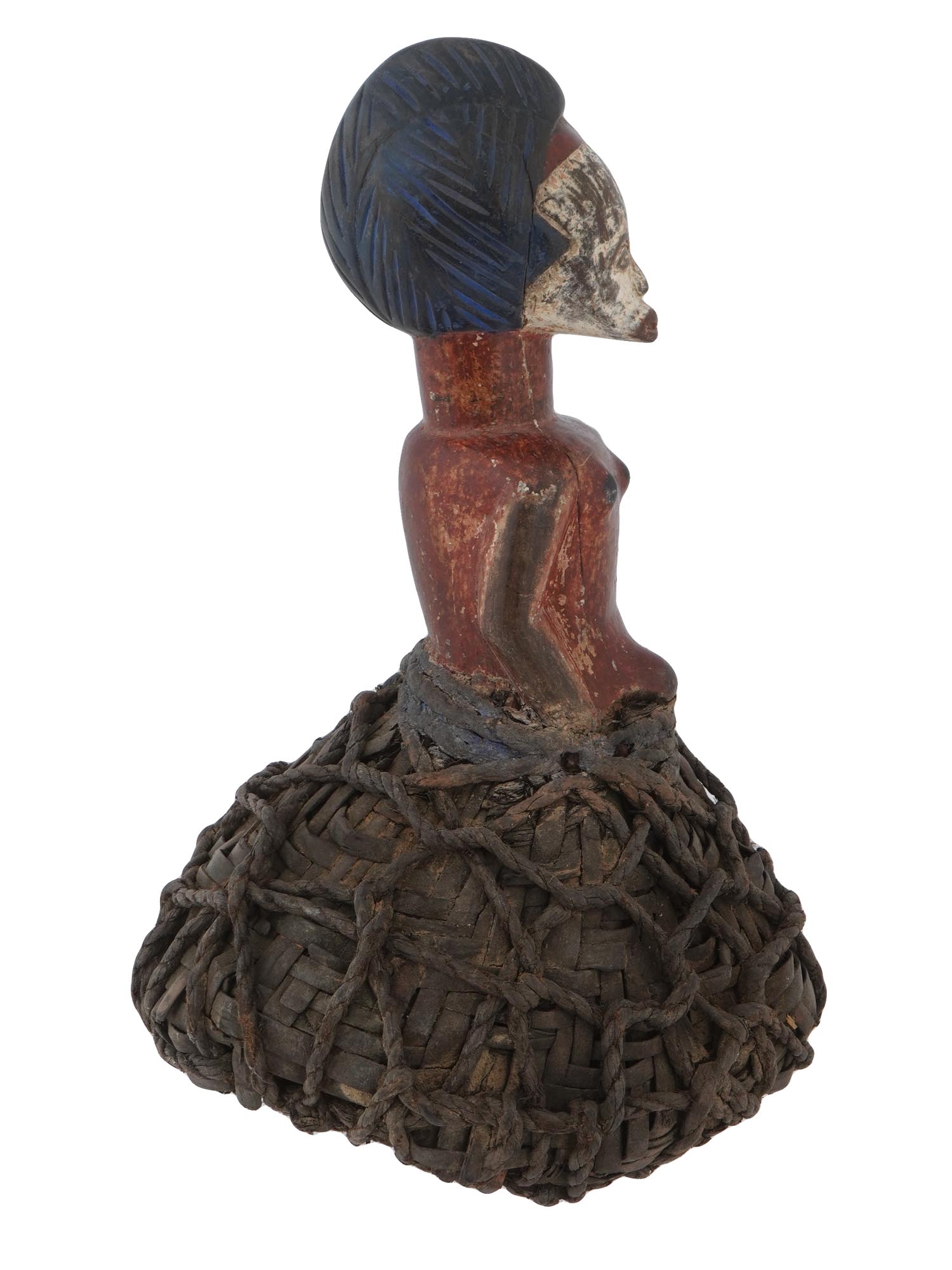 CENTRAL AFRICAN GABON LUMBOH FETISH RELIQUARY FIGURE PIC-2