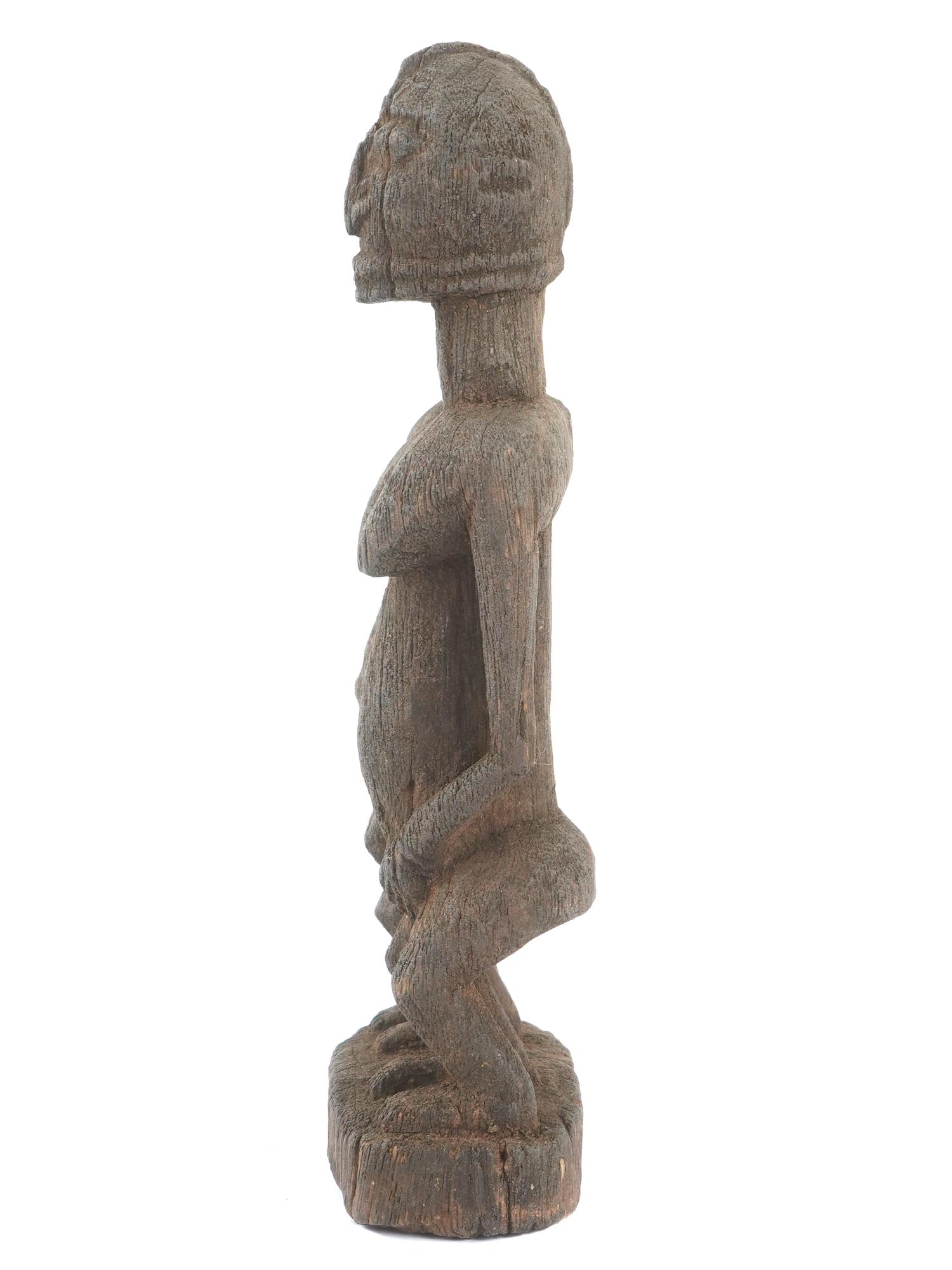 WEST AFRICAN MALI DOGON HAND CARVED COUPLE FIGURE PIC-1