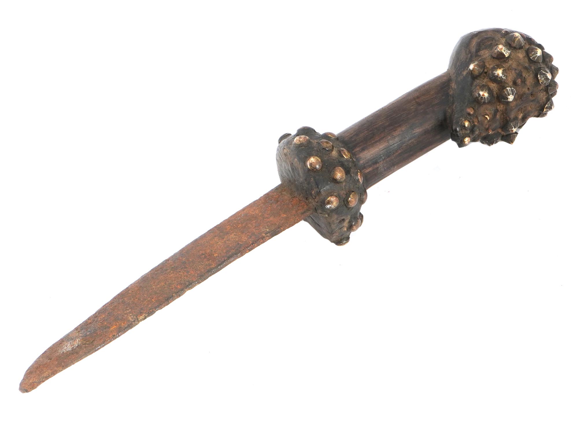 CENTRAL AFRICAN CONGO SONGWE FETISH CEREMONIAL KNIFE PIC-2