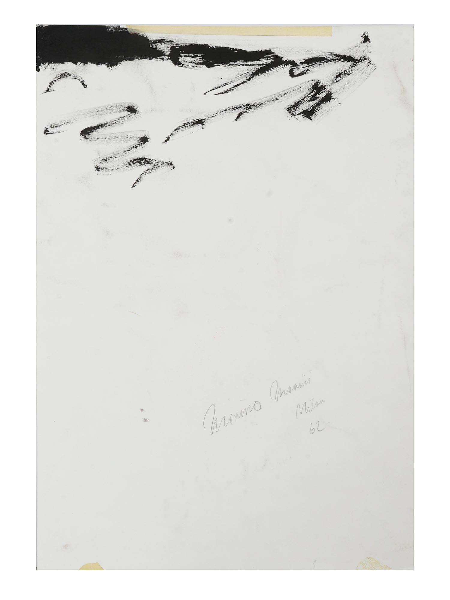 ATTRIBUTED TO MARINO MARINI GOUACHE GRAPHITE PAINTING PIC-3