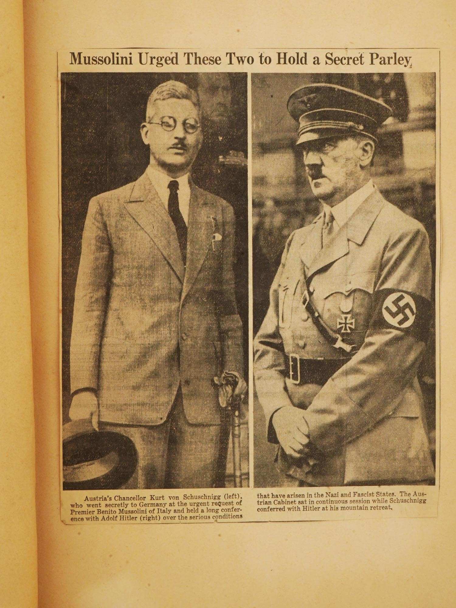 WWII AMERICAN NEWSPAPER CLIPPINGS ABOUT NAZI GERMANY PIC-6