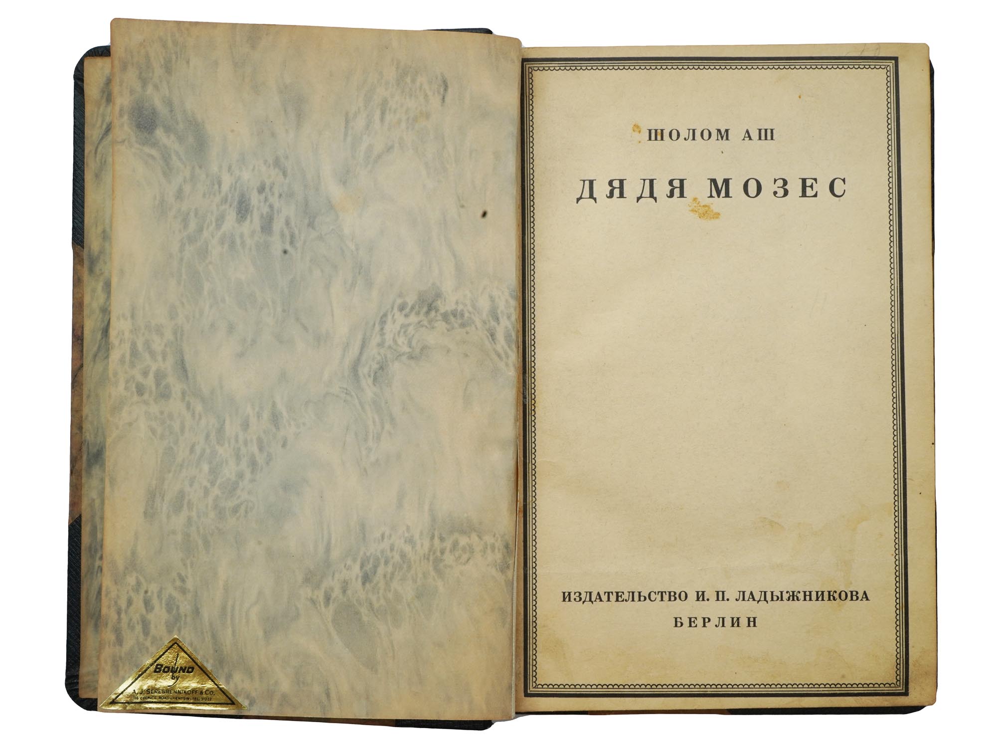 TWO BOOKS IN RUSSIAN BY SHOLOM ASH 1923 AND 1925 PIC-3