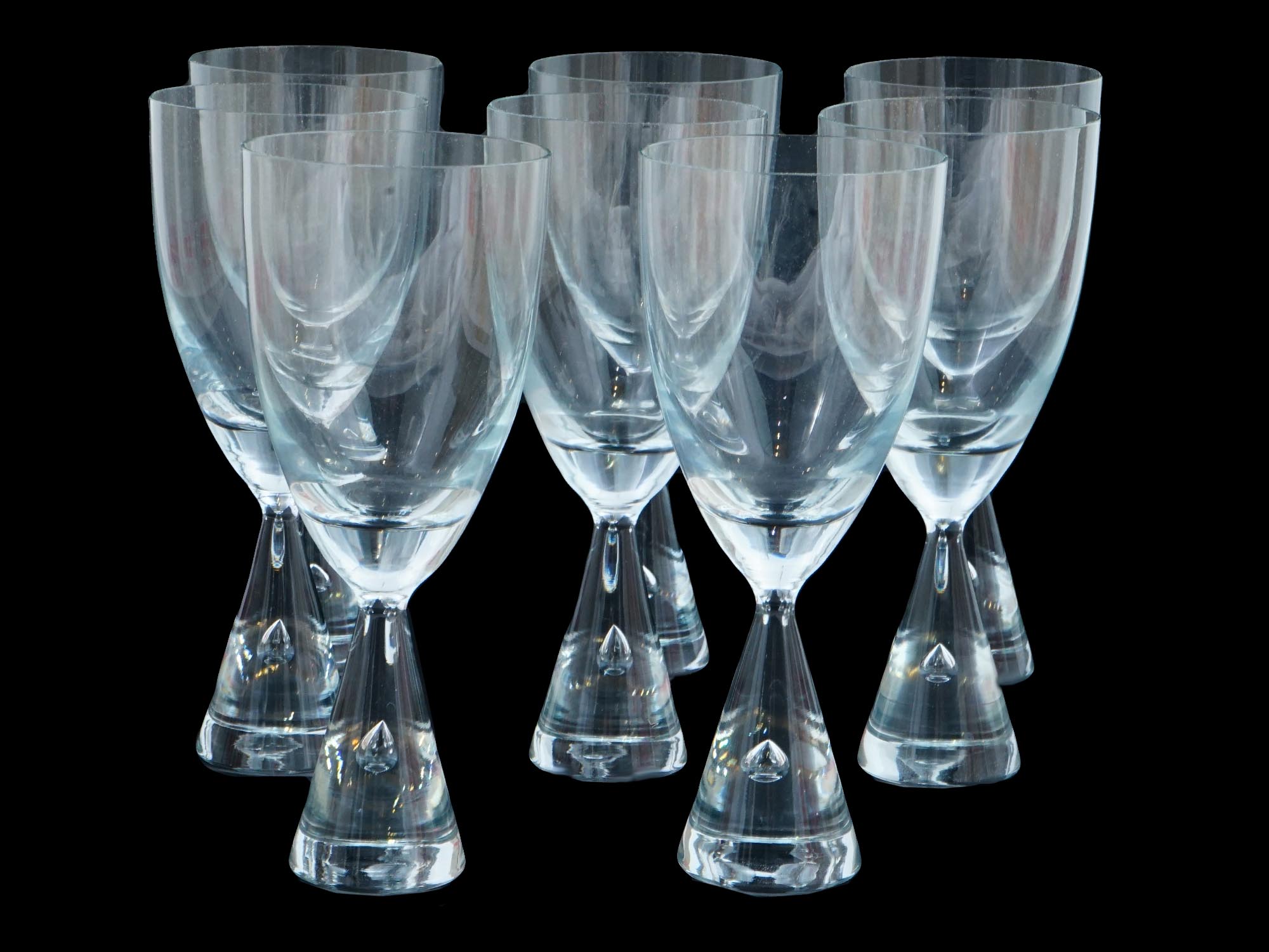 HOLMEGAARD PRINCESS GLASS WATER GOBLETS SET IOB PIC-1