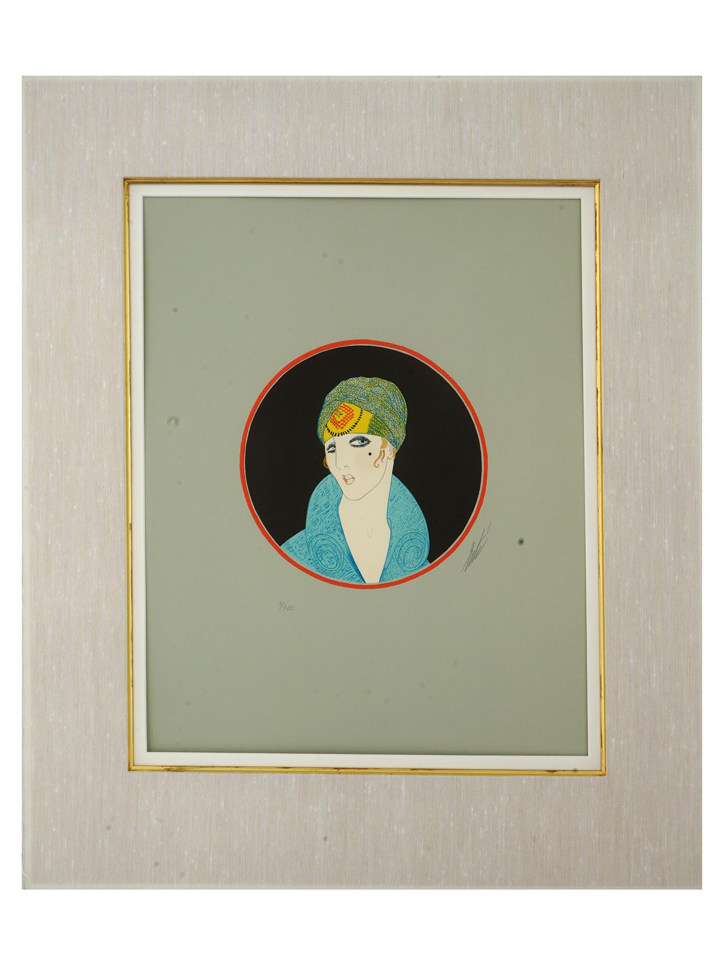 LTD ART DECO FRENCH RUSSIAN COLOR LITHOGRAPH BY ERTE PIC-0