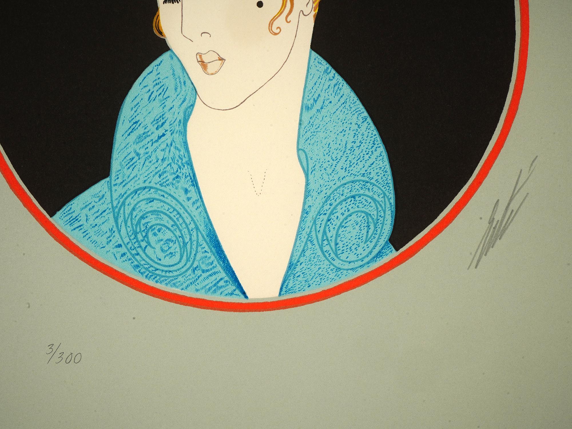 LTD ART DECO FRENCH RUSSIAN COLOR LITHOGRAPH BY ERTE PIC-2