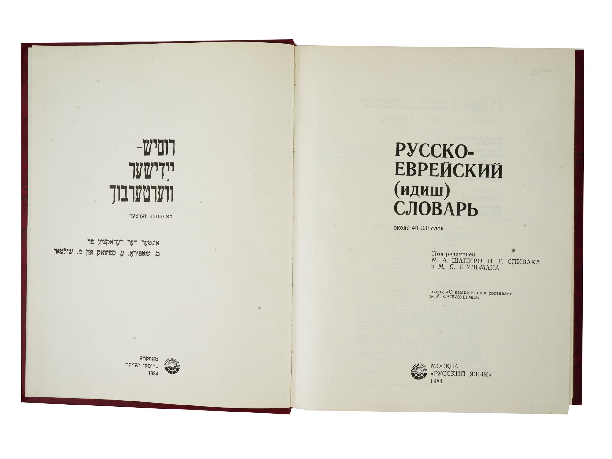 20TH C RUSSIAN YIDDISH AND POLISH DICTIONARIES PIC-3