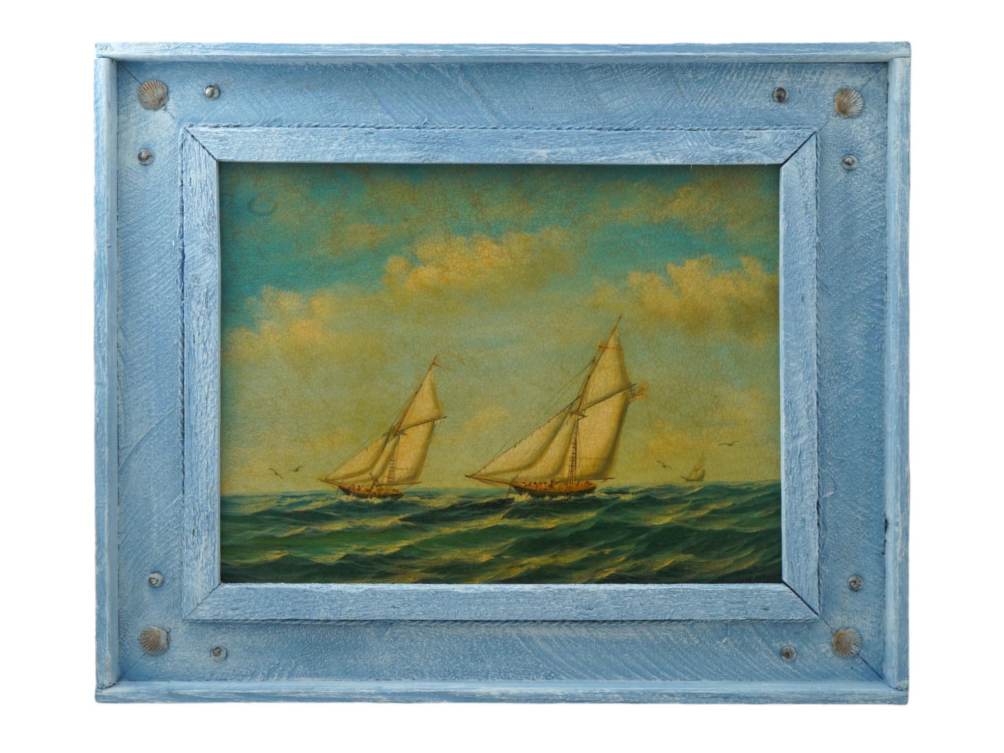 CONTEMPORARY SEASCAPE GICLEE PRINT ON CANVAS FRAMED PIC-0