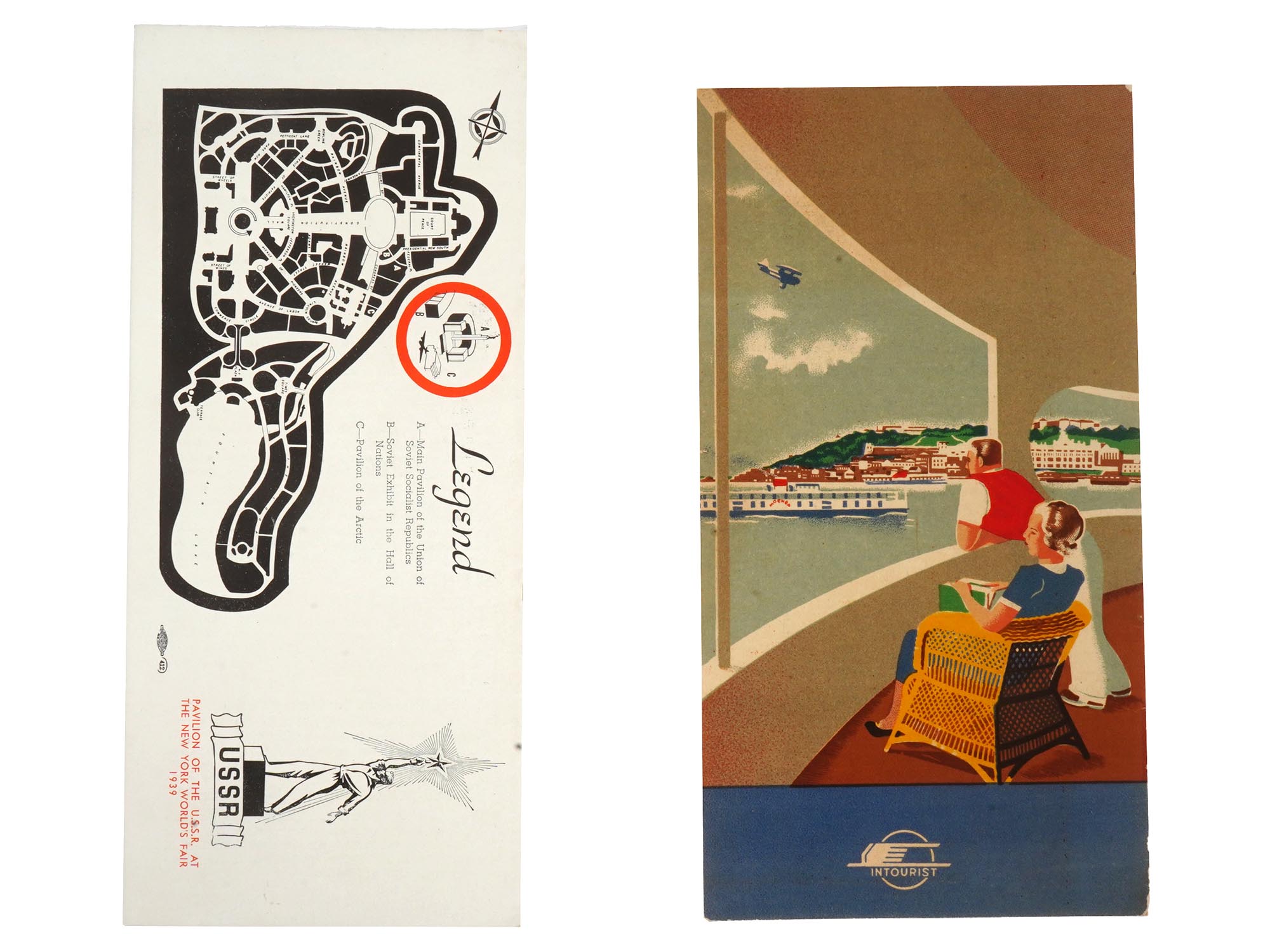 SOVIET TRAVEL BROCHURES GORKI AND NY WORLDS FAIR PIC-1