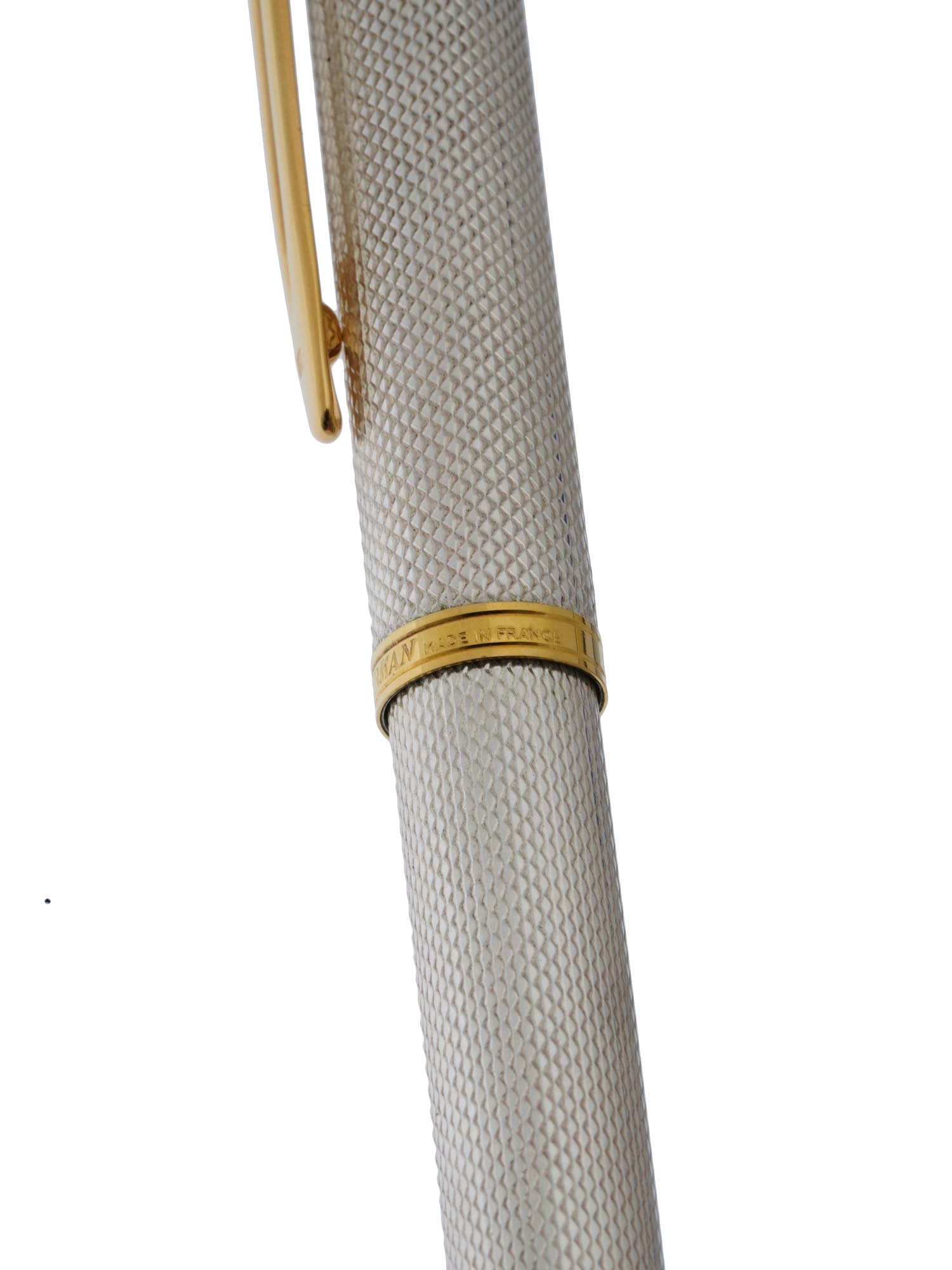 WATERMAN IDEAL 18K GOLD SILVER FOUNTAIN PEN IOB PIC-6