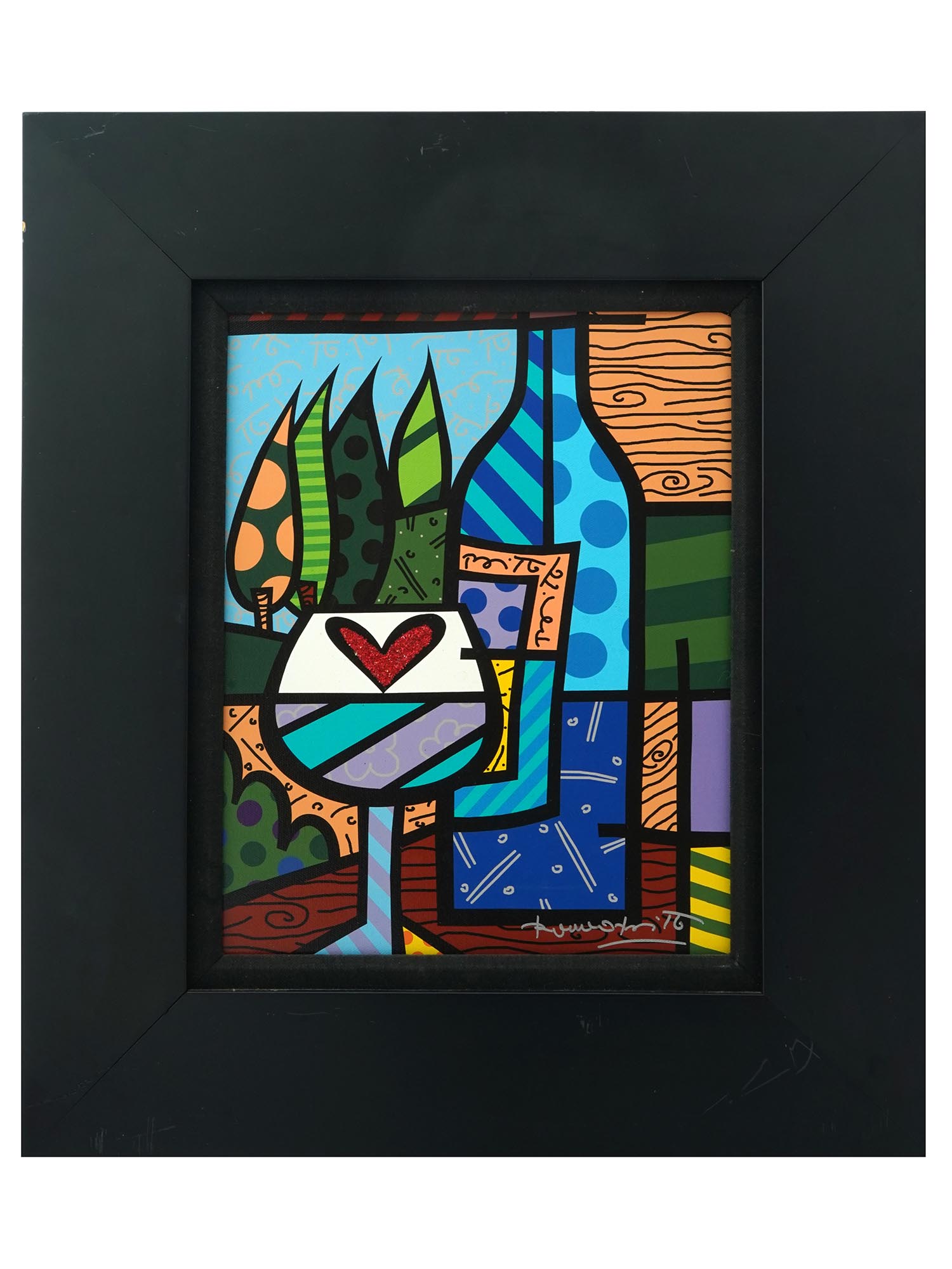 LIMITED ED GICLEE ON CANVAS PRINT BY ROMERO BRITTO PIC-0