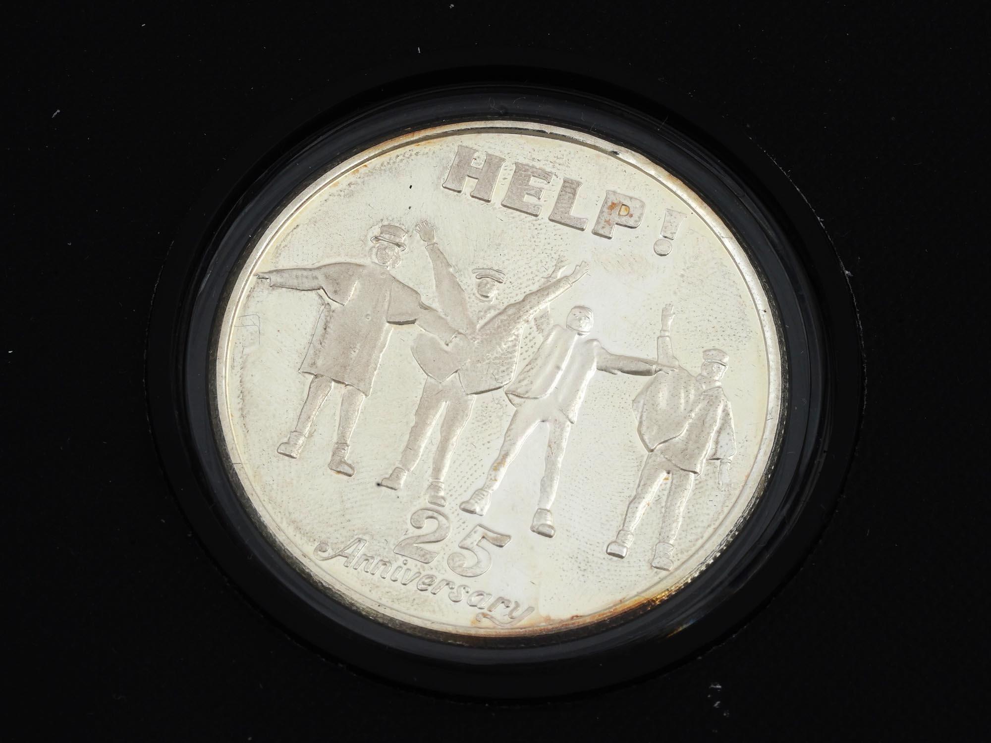 1990 THE BEATLES HELP 25TH ANNIVERSARY SILVER COIN PIC-7