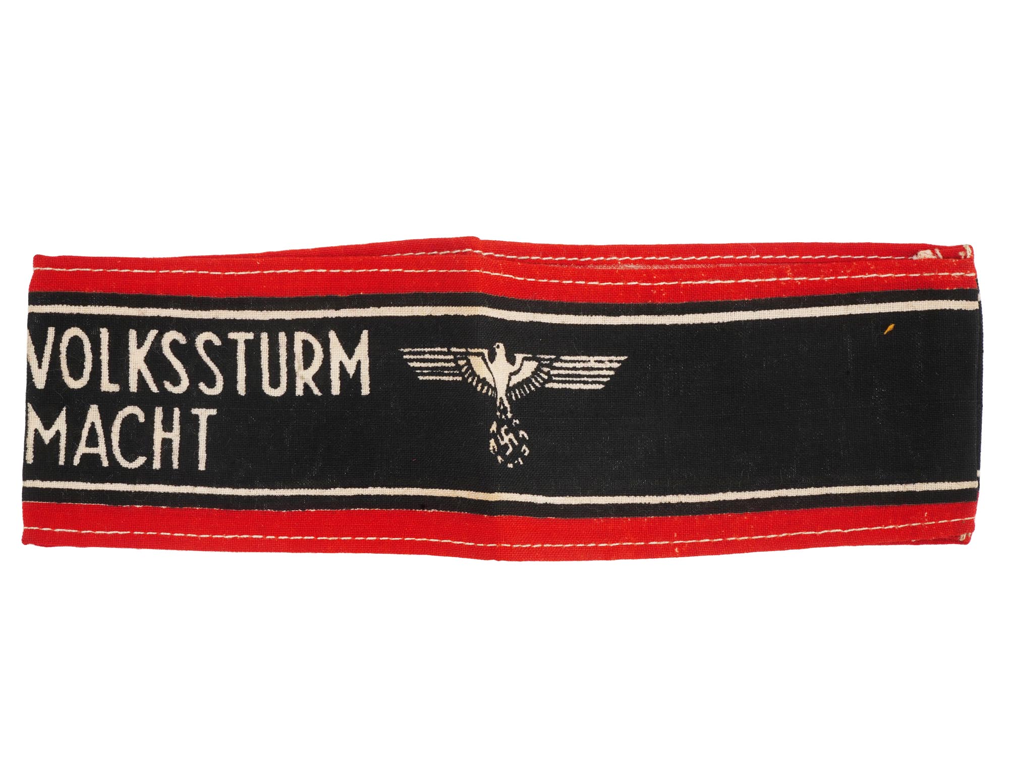 WWII NAZI GERMAN VOLKSSTURM WEHRMACHT ARMBAND PIC-1