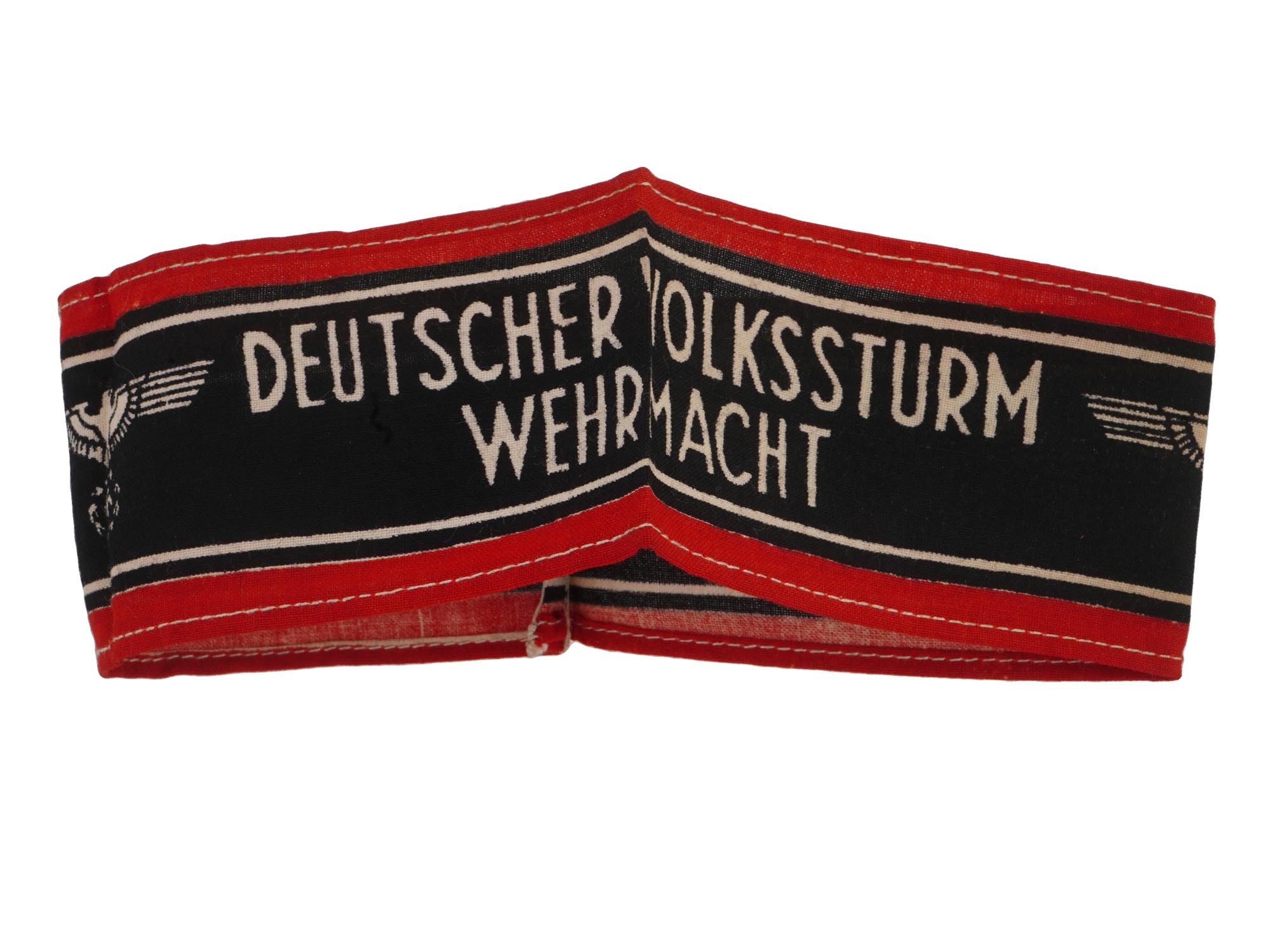 WWII NAZI GERMAN VOLKSSTURM WEHRMACHT ARMBAND PIC-0