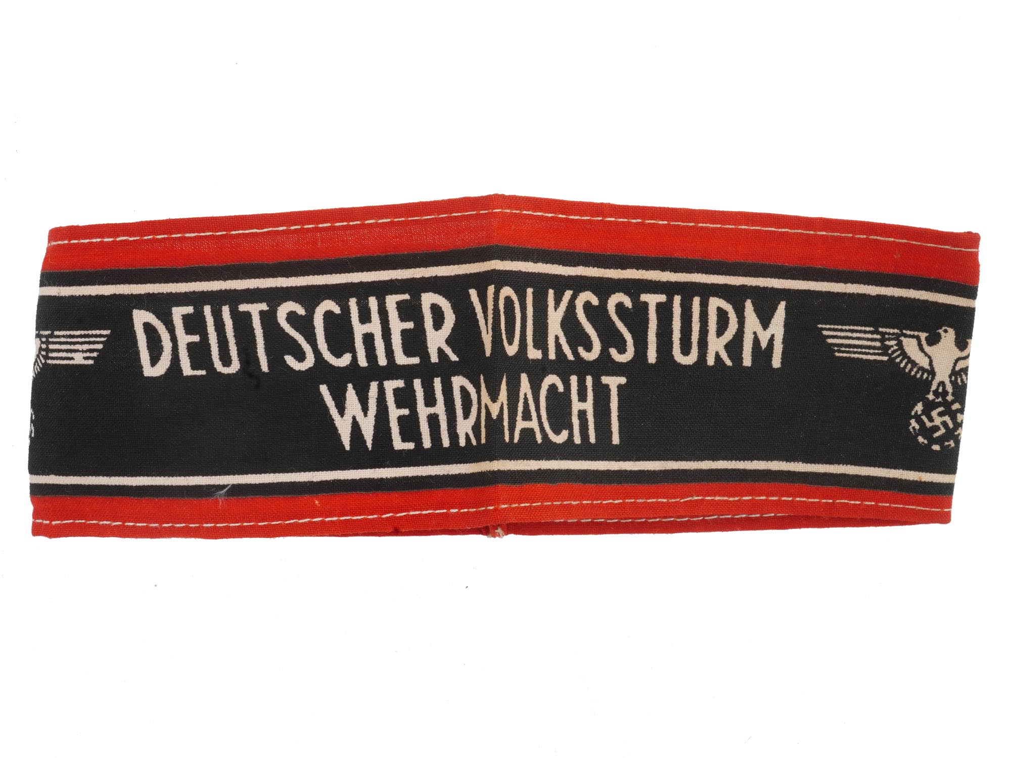 WWII NAZI GERMAN VOLKSSTURM WEHRMACHT ARMBAND PIC-0