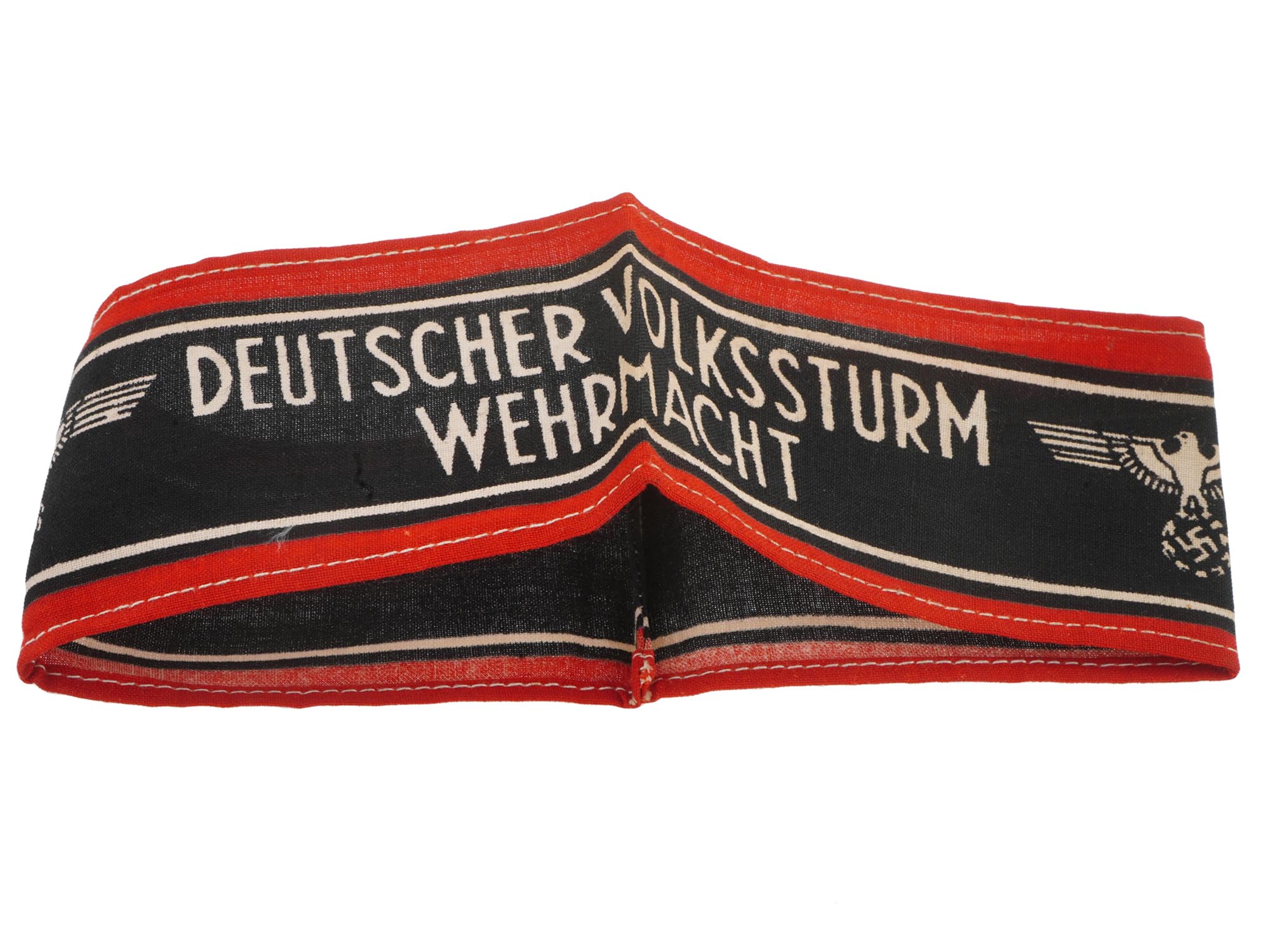 WWII NAZI GERMAN VOLKSSTURM WEHRMACHT ARMBAND PIC-1