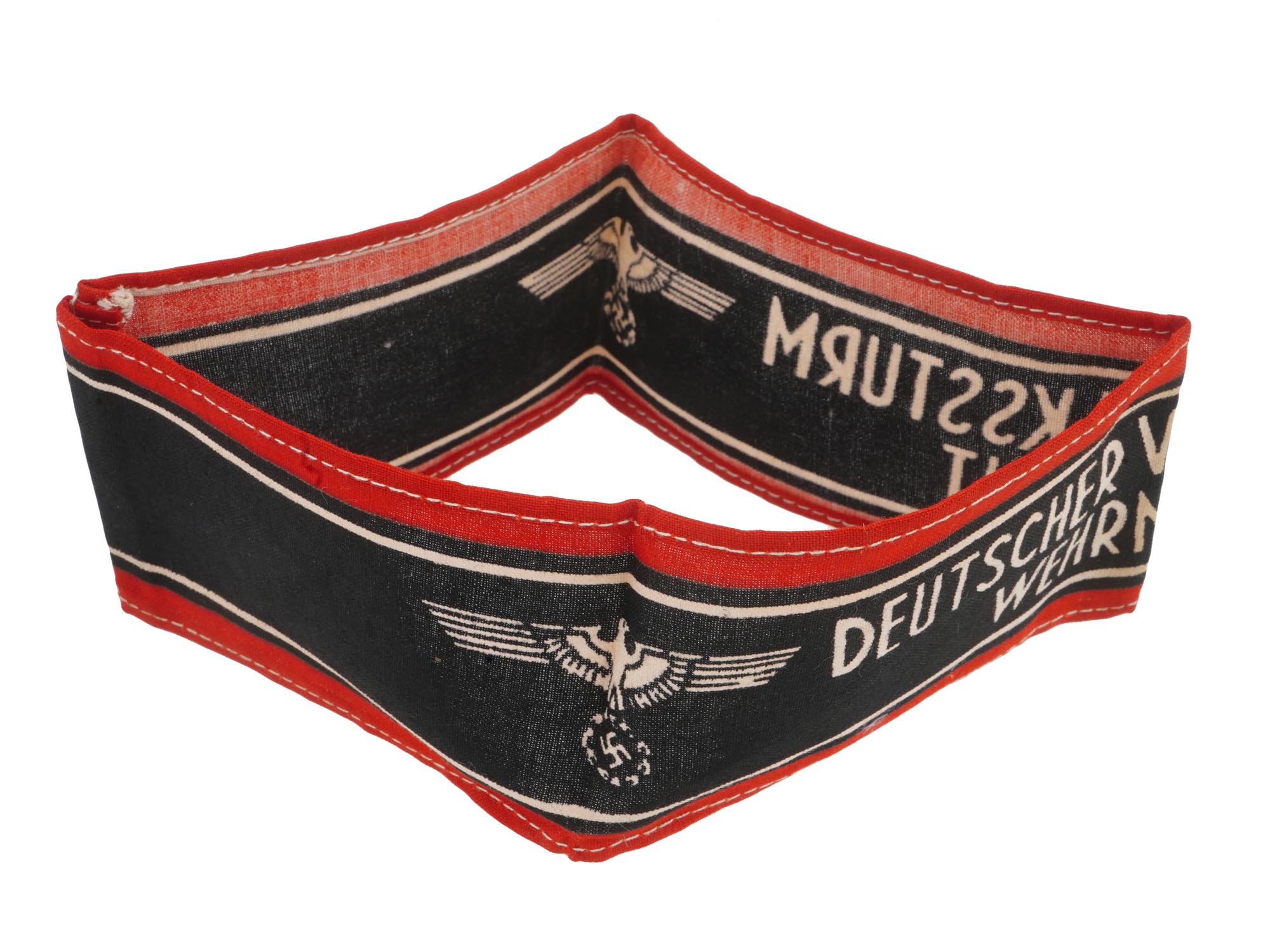 WWII NAZI GERMAN VOLKSSTURM WEHRMACHT ARMBAND PIC-3