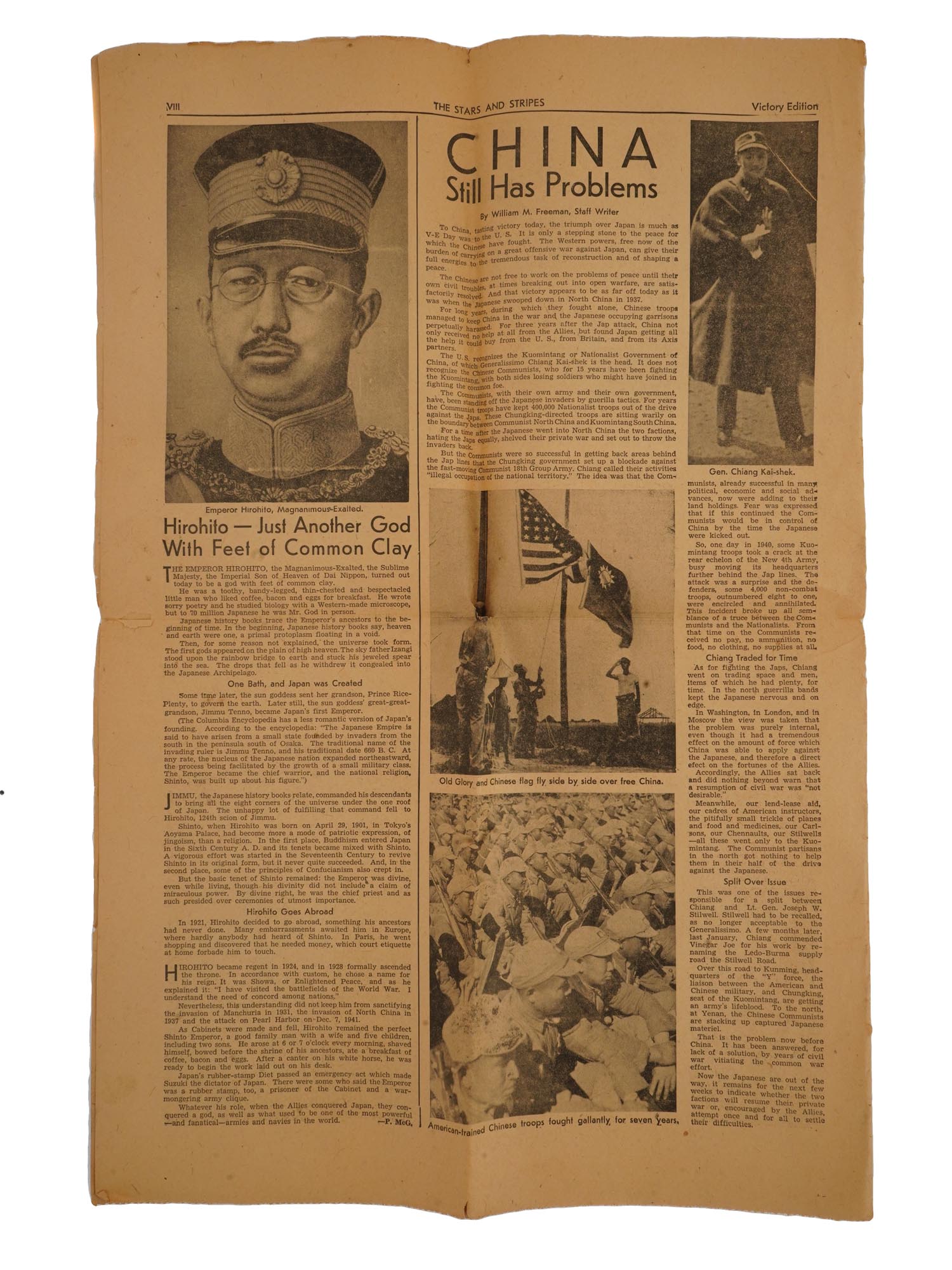 1945 US VICTORY EDITION STARS AND STRIPES NEWSPAPER PIC-0