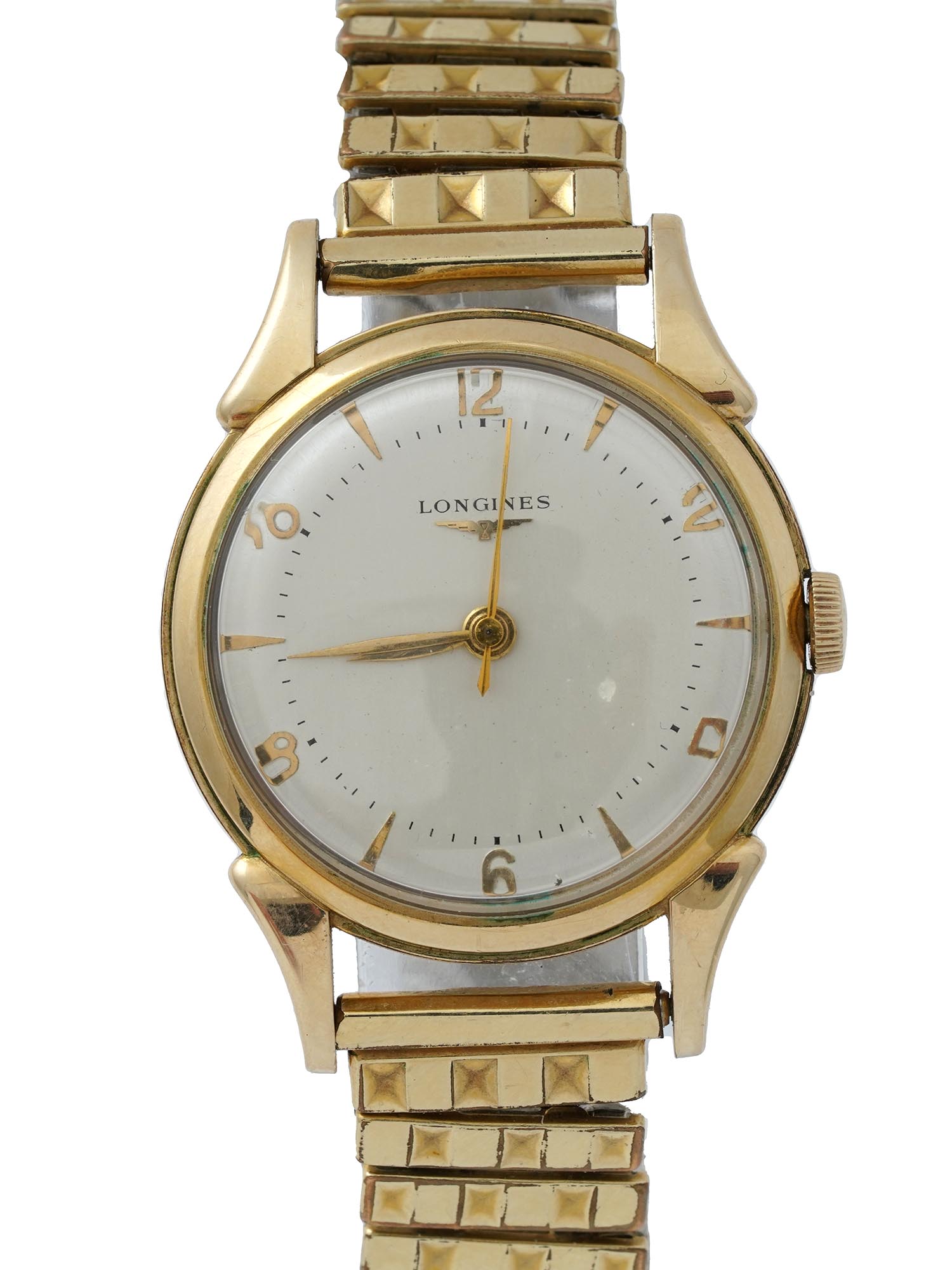 MID CENT LONGINES SWISS GOLD PLATED WRISTWATCH PIC-4