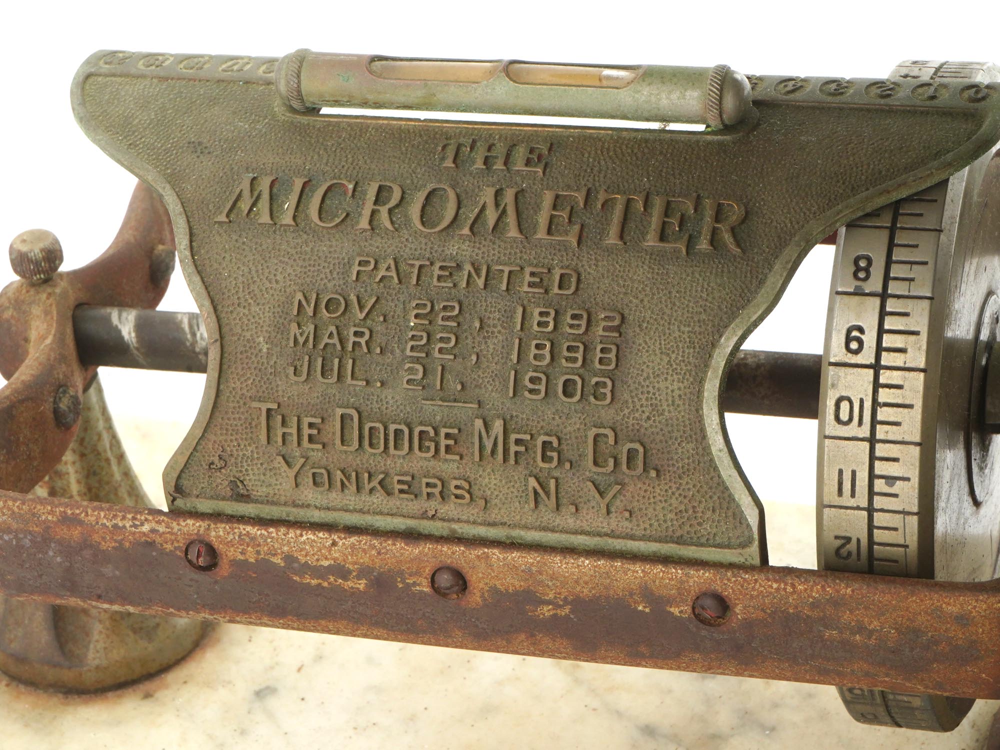 ANTIQUE AMERICAN MICROMETER BY DODGE MFG CO 1903 PIC-8