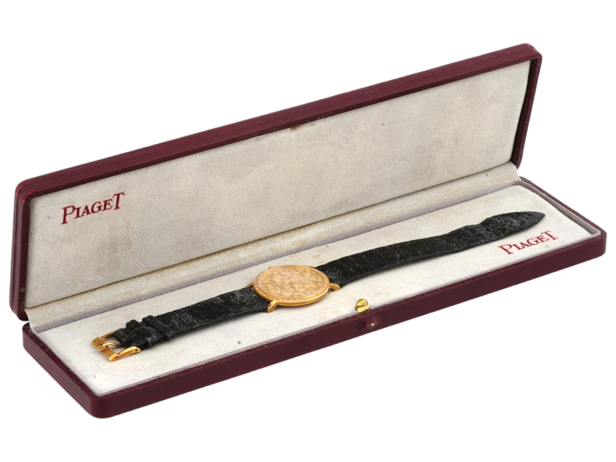 PIAGET CLASSIC 18K YELLOW GOLD WRISTWATCH IOB PIC-0