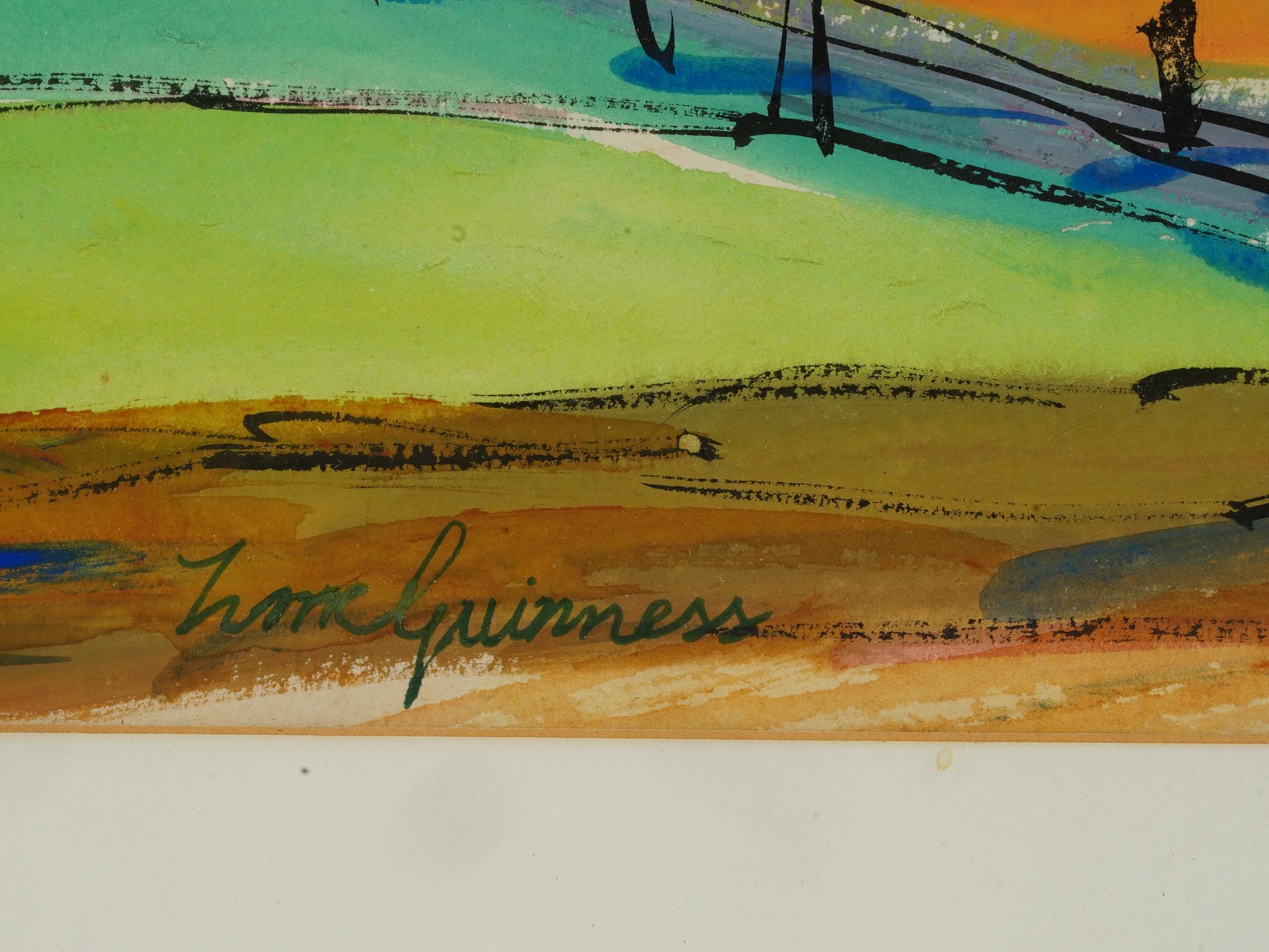 Lot 74 | IRISH LANDSCAPE GOUACHE PAINTING BY NORA MCGUINNESS