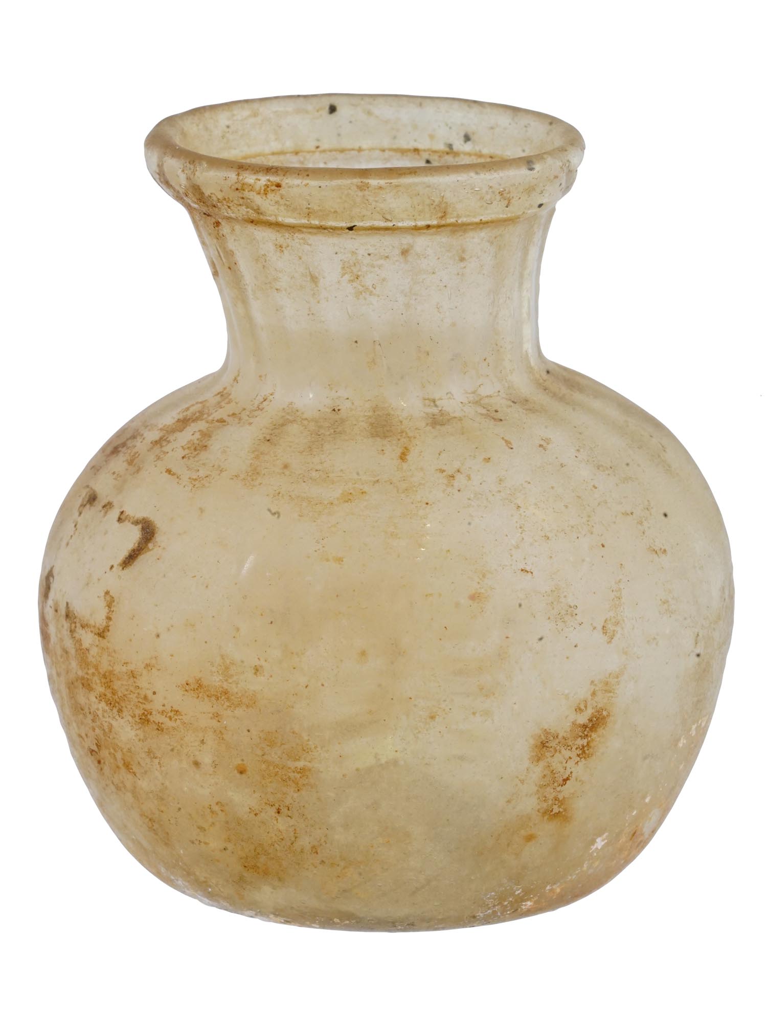 ANCIENT ROMAN GLASS JAR 1ST OR 2ND CENTURY AD PIC-1