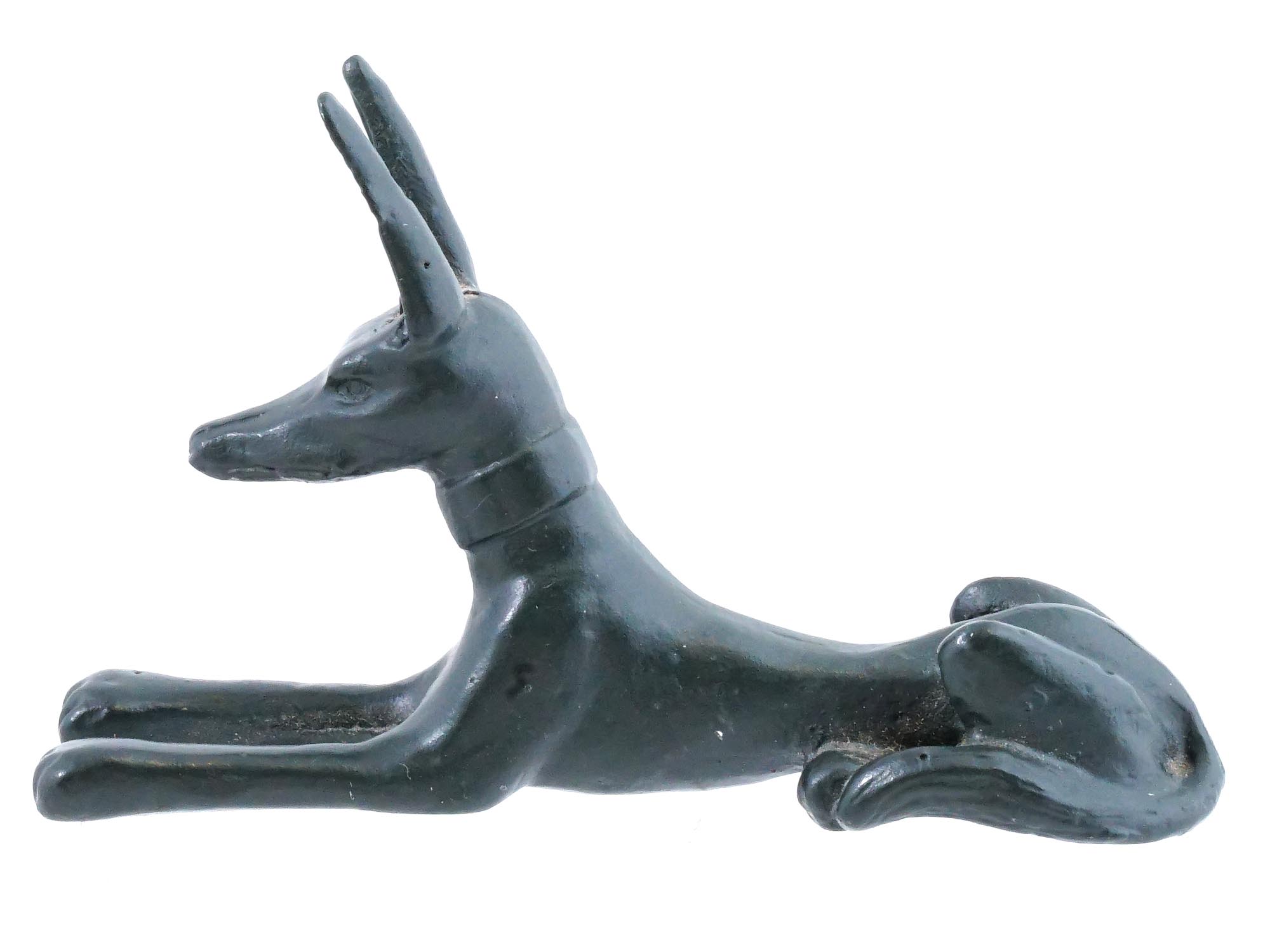 ANCIENT EGYPTIAN JACKAL ANUBIS BRONZE REPRODUCTION PIC-2