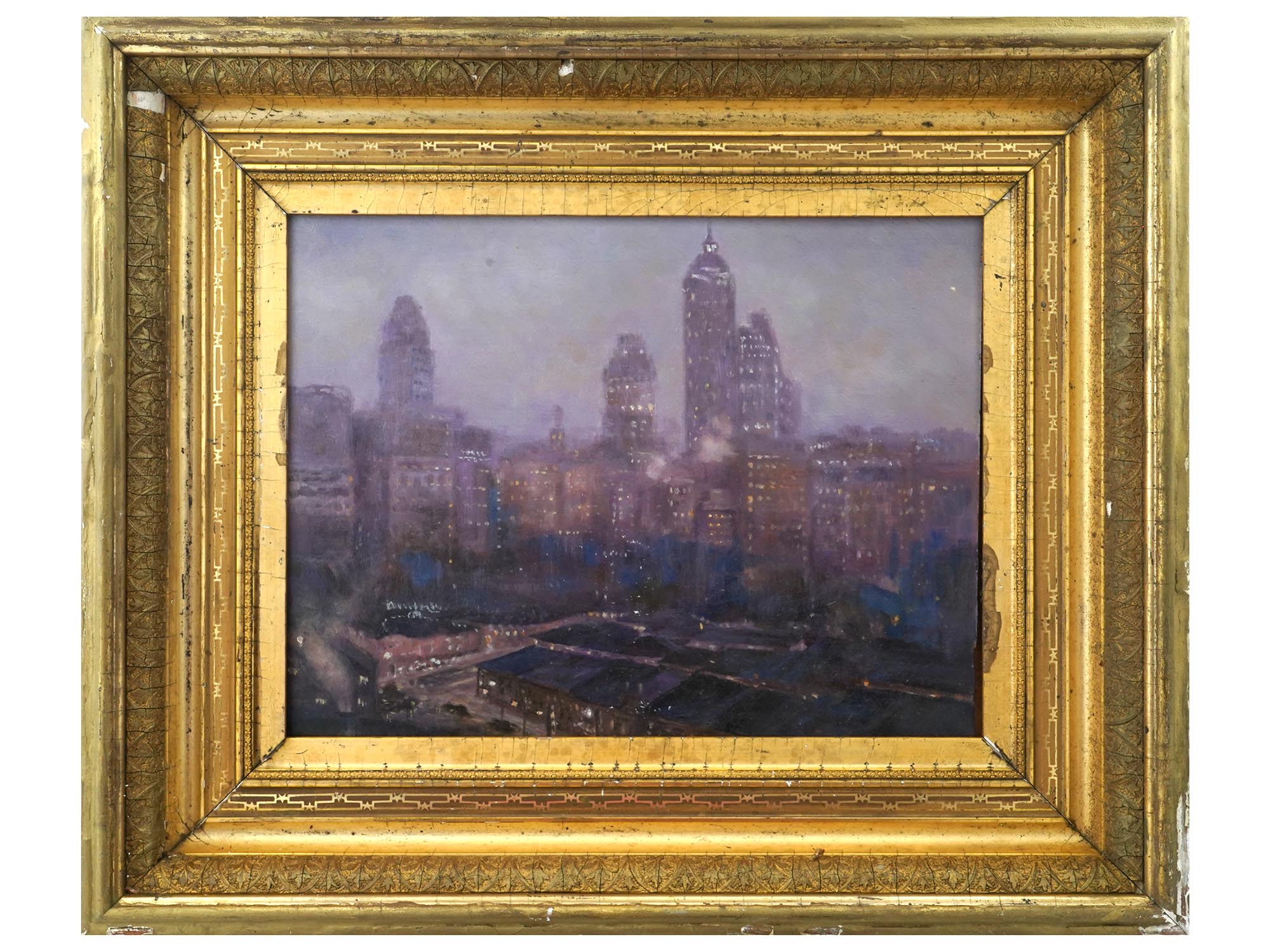 AMERICAN J ALDEN WEIR SCHOOL NEW YORK OIL PAINTING PIC-0