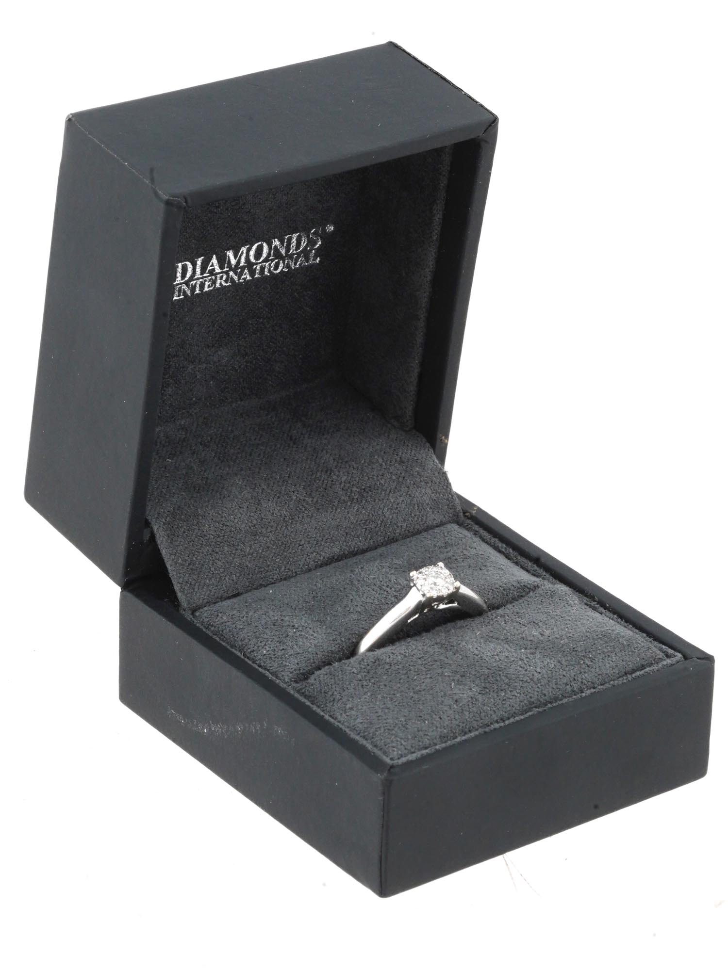 DIAMONDS INTERNATIONAL 14K GOLD RING WITH DIAMONDS PIC-0