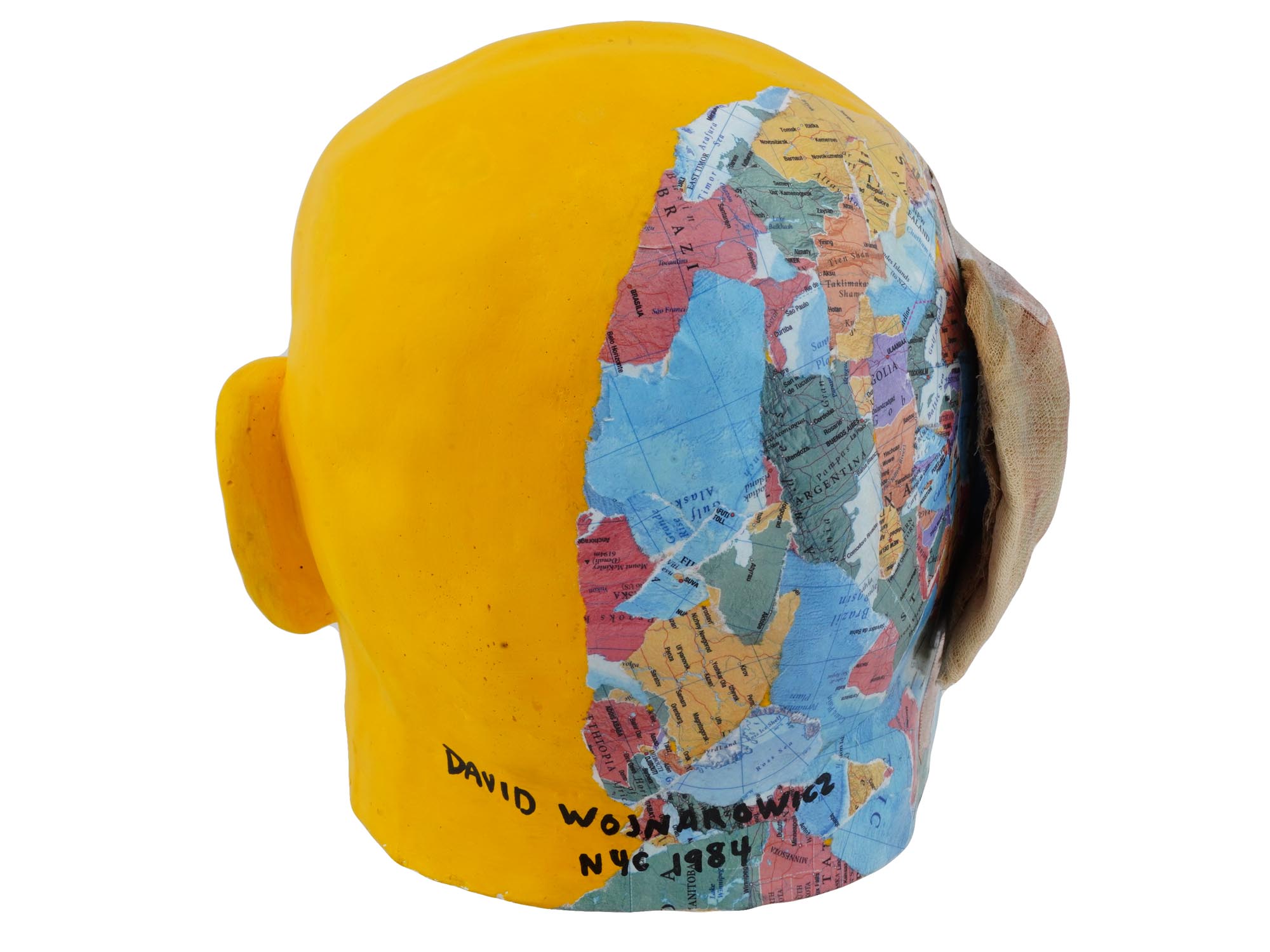 ATTR TO DAVID WOJNAROWICZ AMERICAN HEAD SCULPTURE PIC-4