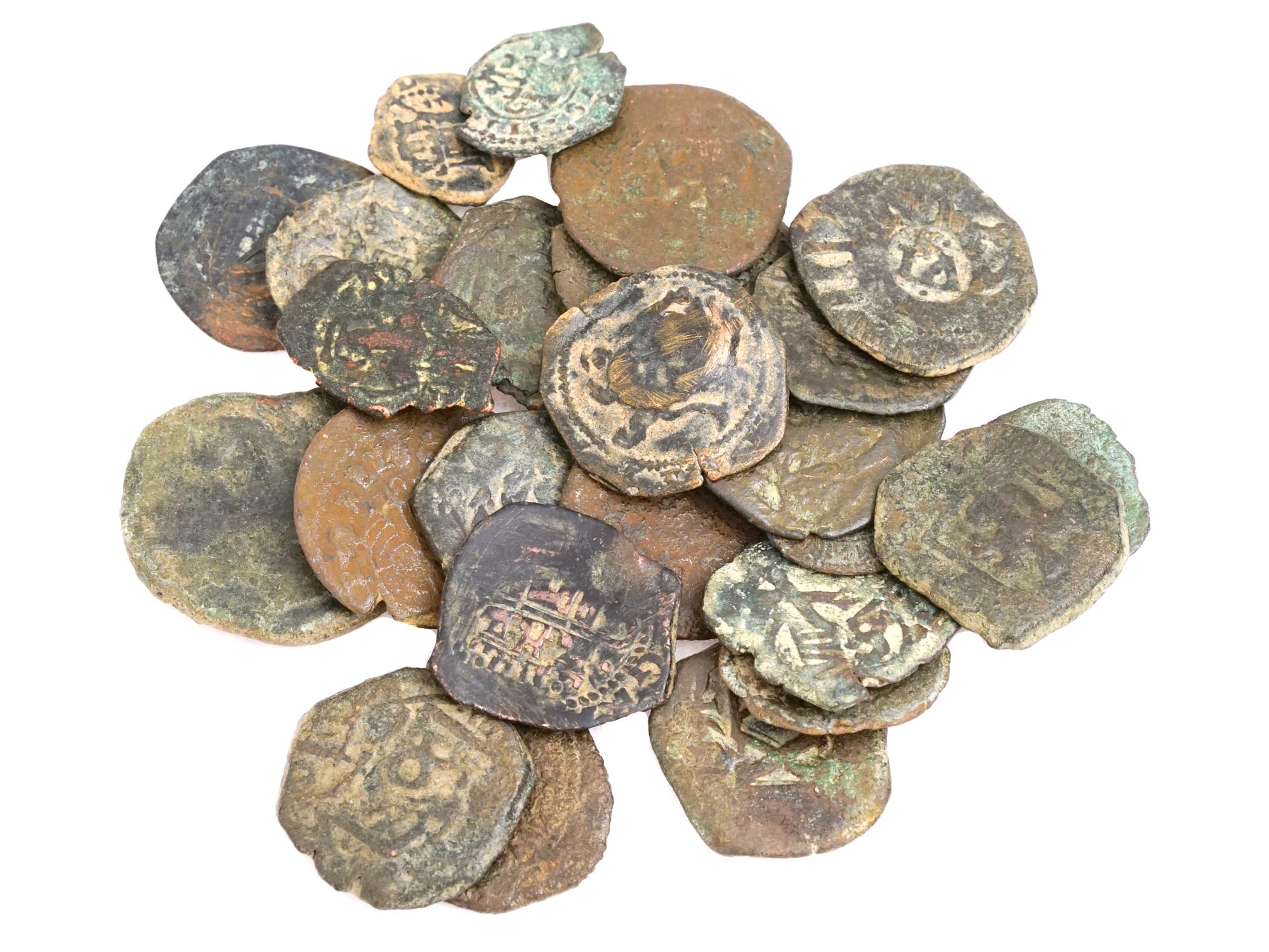 COLLECTION OF ANCIENT BYZANTINE AND ROMAN COINS PIC-0