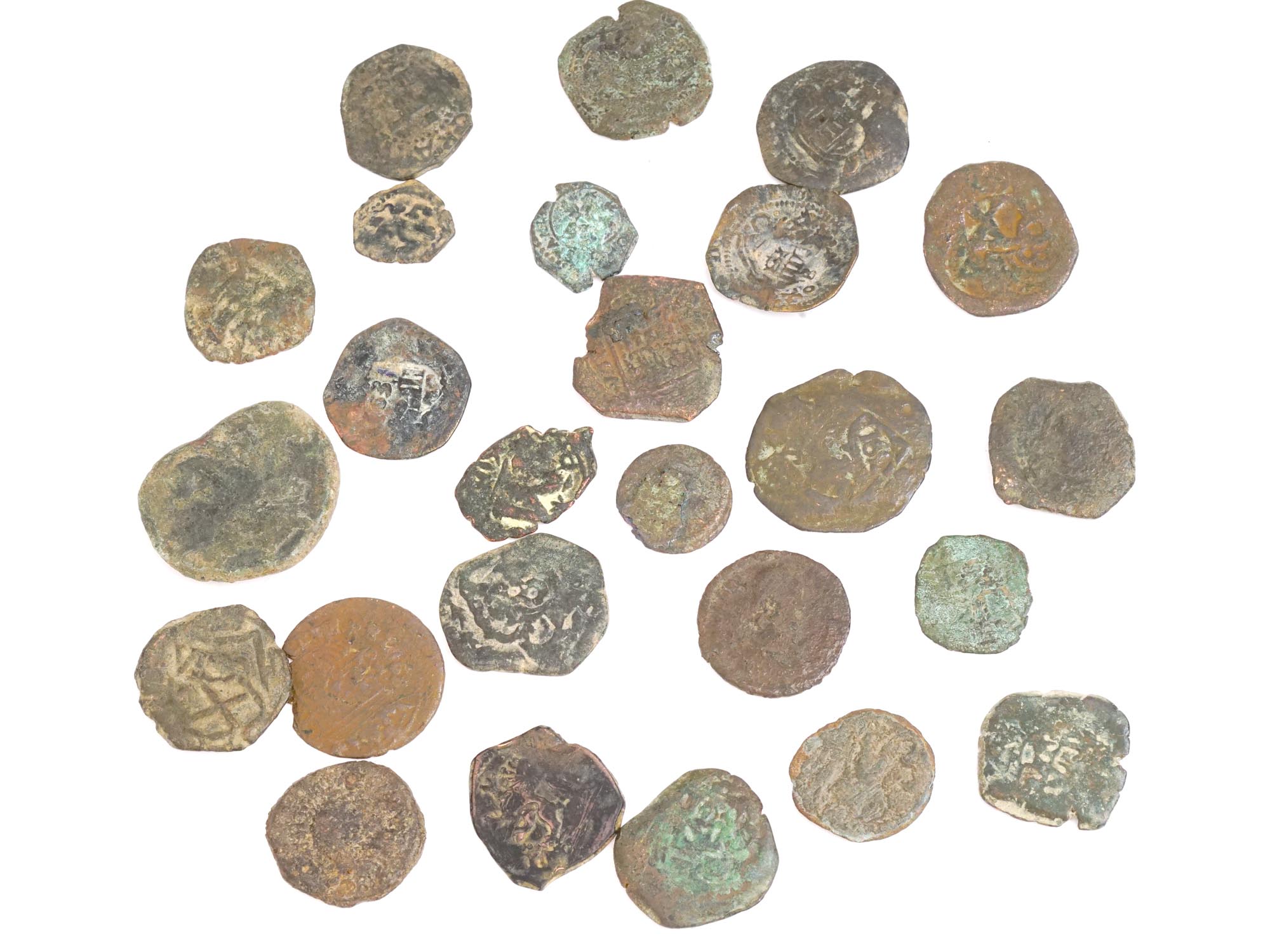 COLLECTION OF ANCIENT BYZANTINE AND ROMAN COINS PIC-1