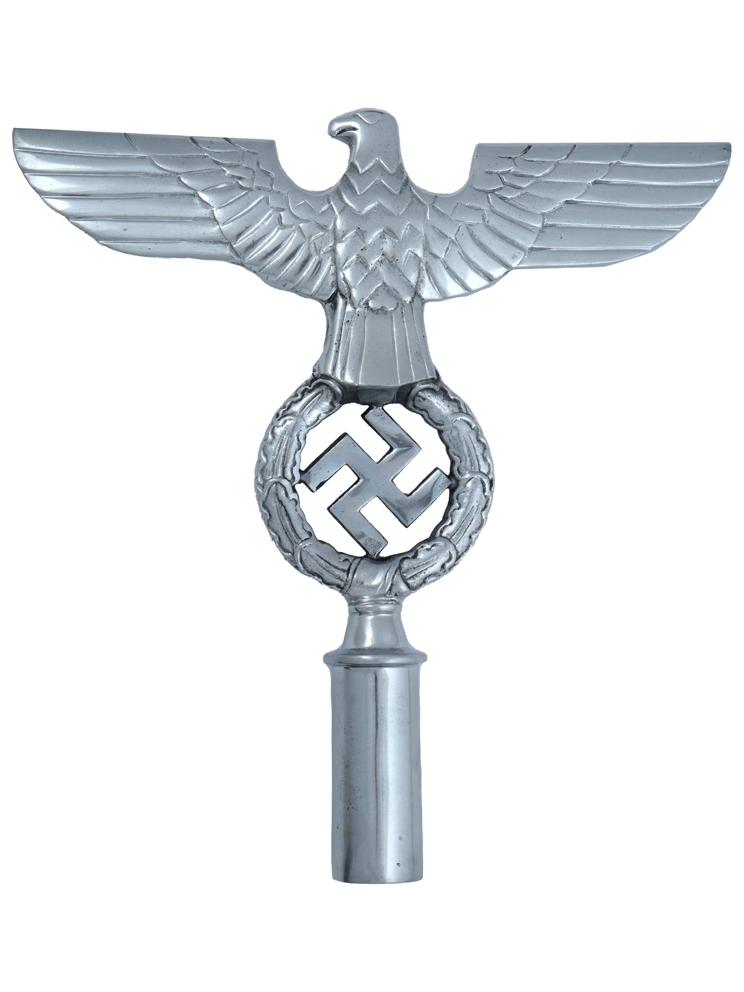 GERMAN WWII TYPE NSDAP FLAG POLE TOP PIC-1