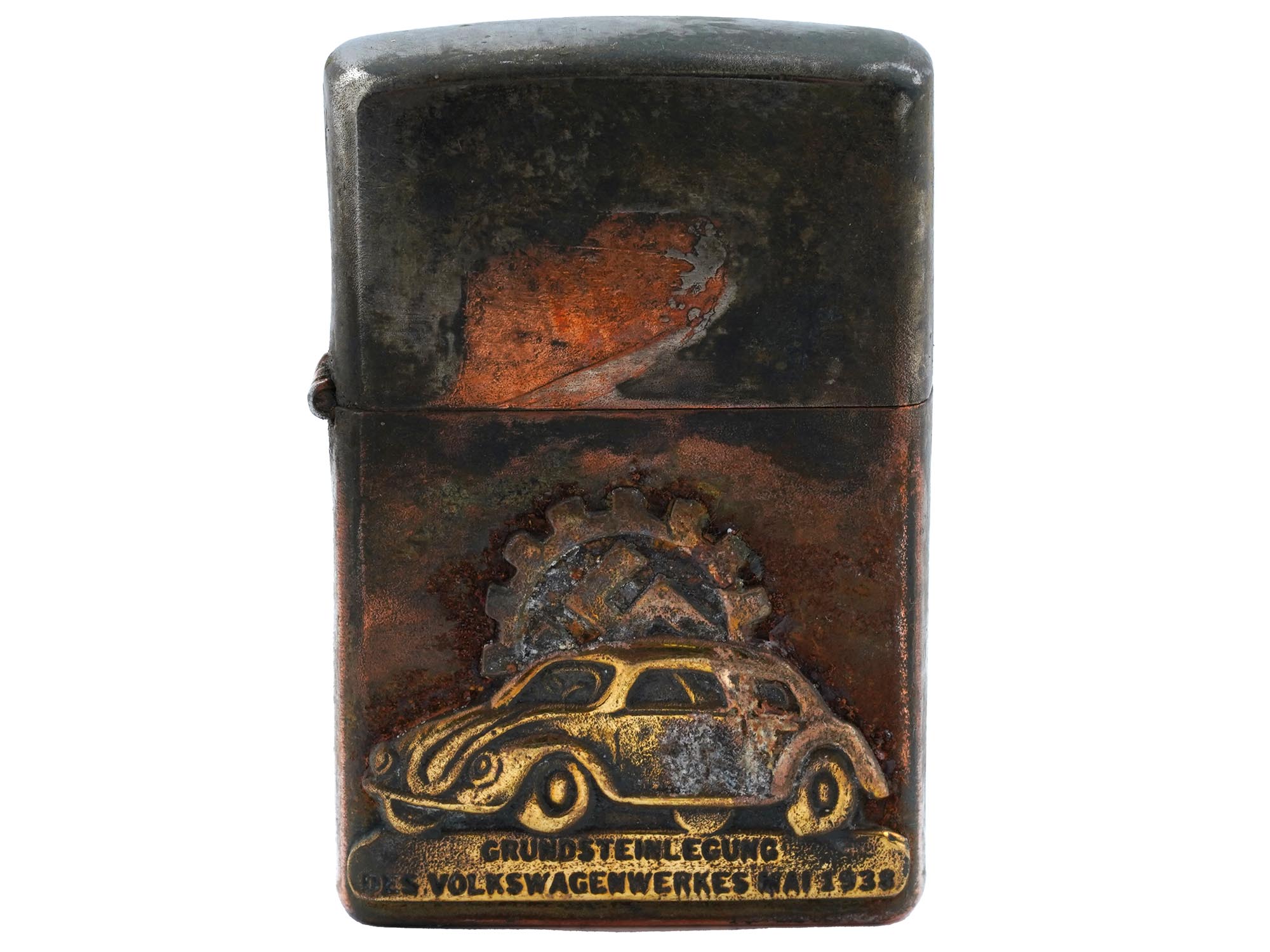 GERMAN 3RD REICH CIGARETTE LIGHTER VOLKSWAGEN FACTORY PIC-0