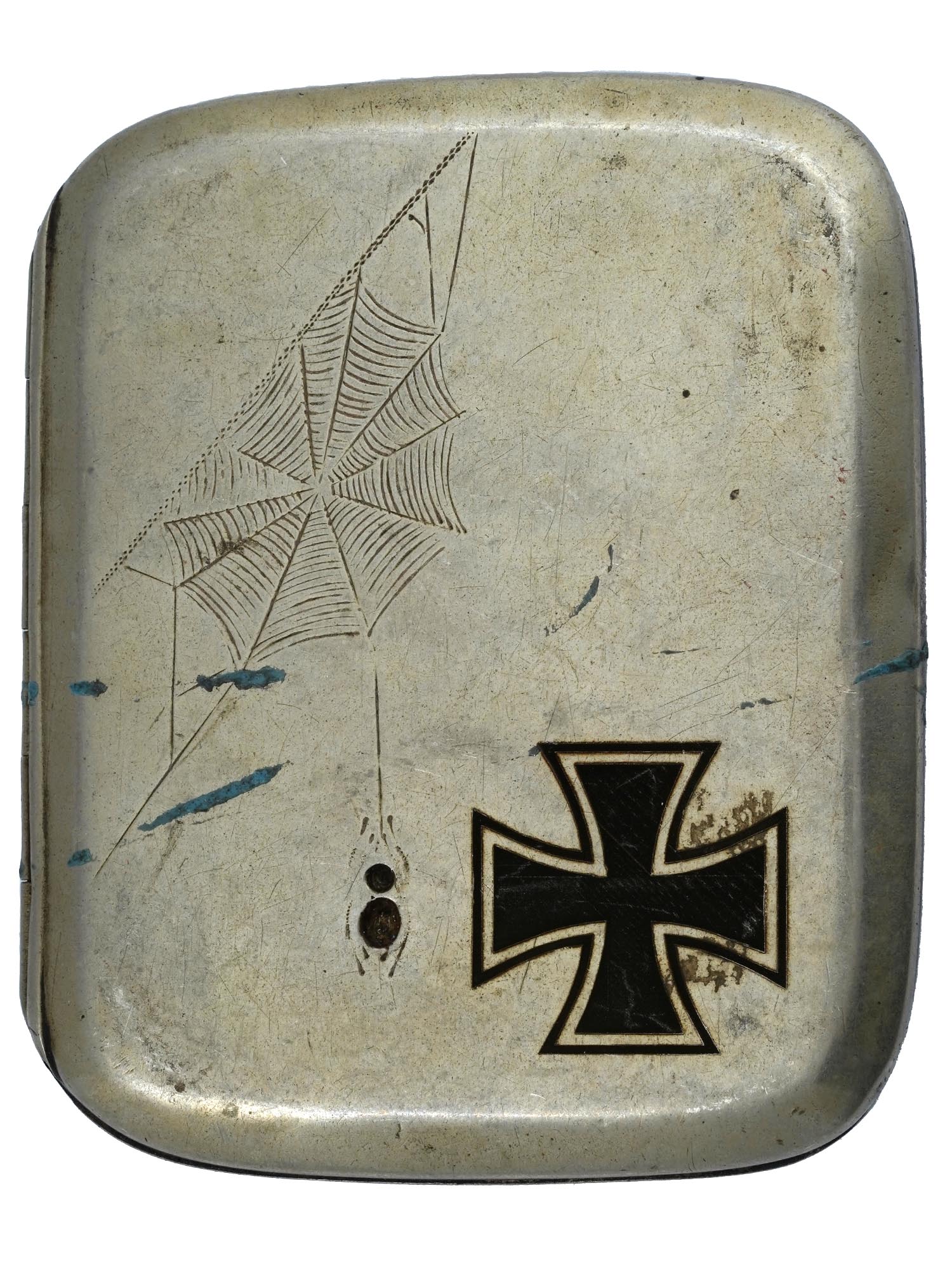 GERMAN WWII MODEL IRON CROSS WINNERS CIGARETTE CASE PIC-1