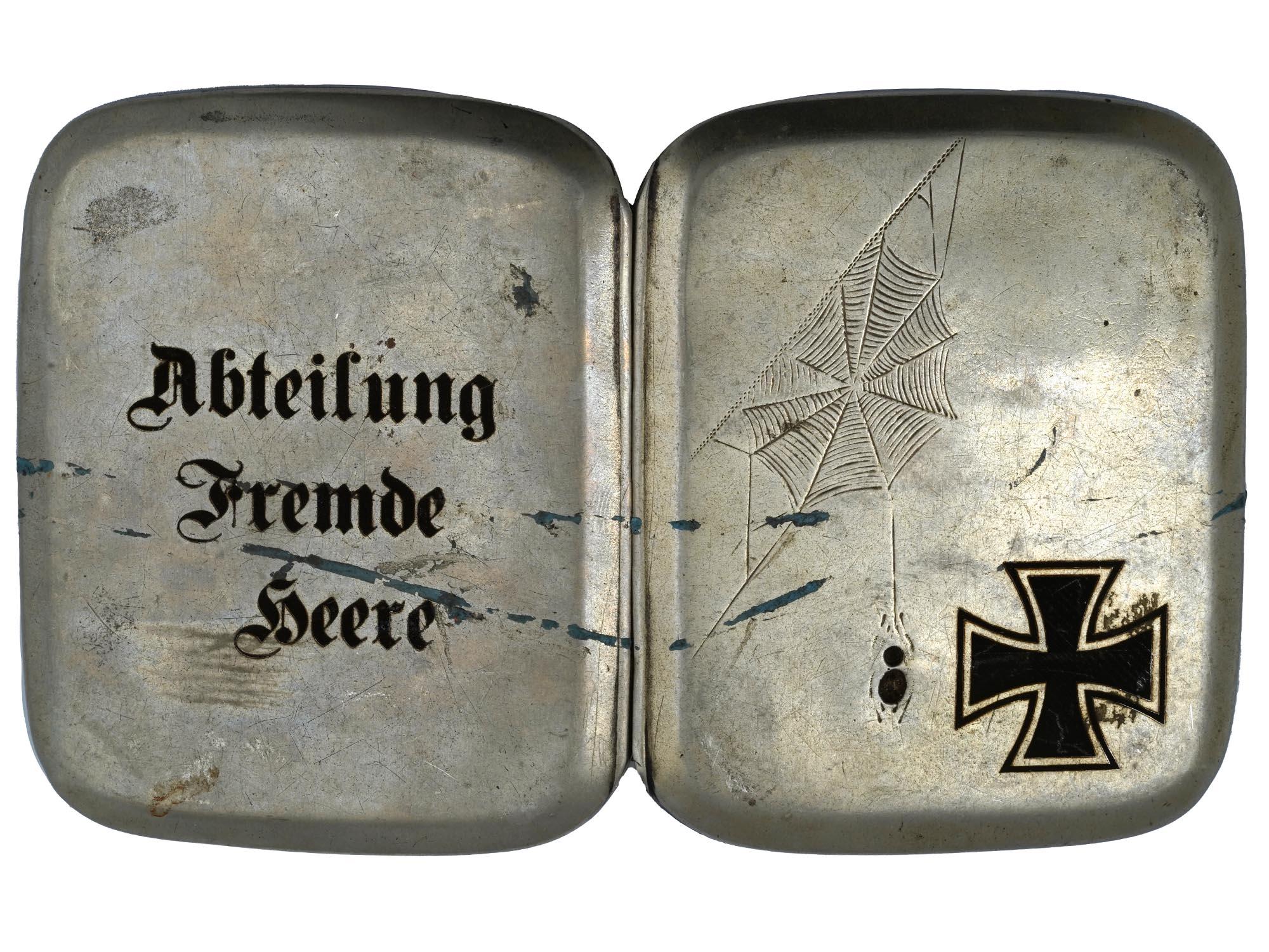 GERMAN WWII MODEL IRON CROSS WINNERS CIGARETTE CASE PIC-2